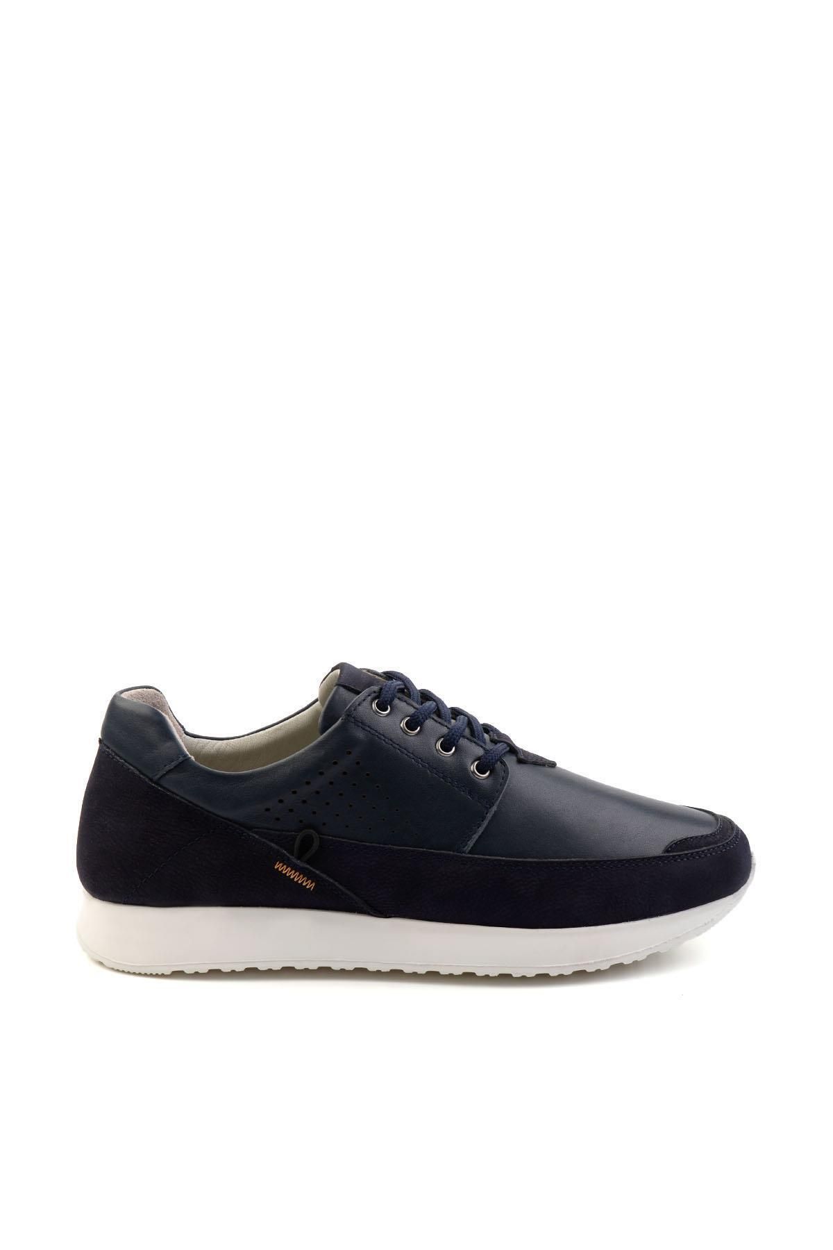Bambi Lacivert Leather Erkek Casual Ayakkabı E01076501103