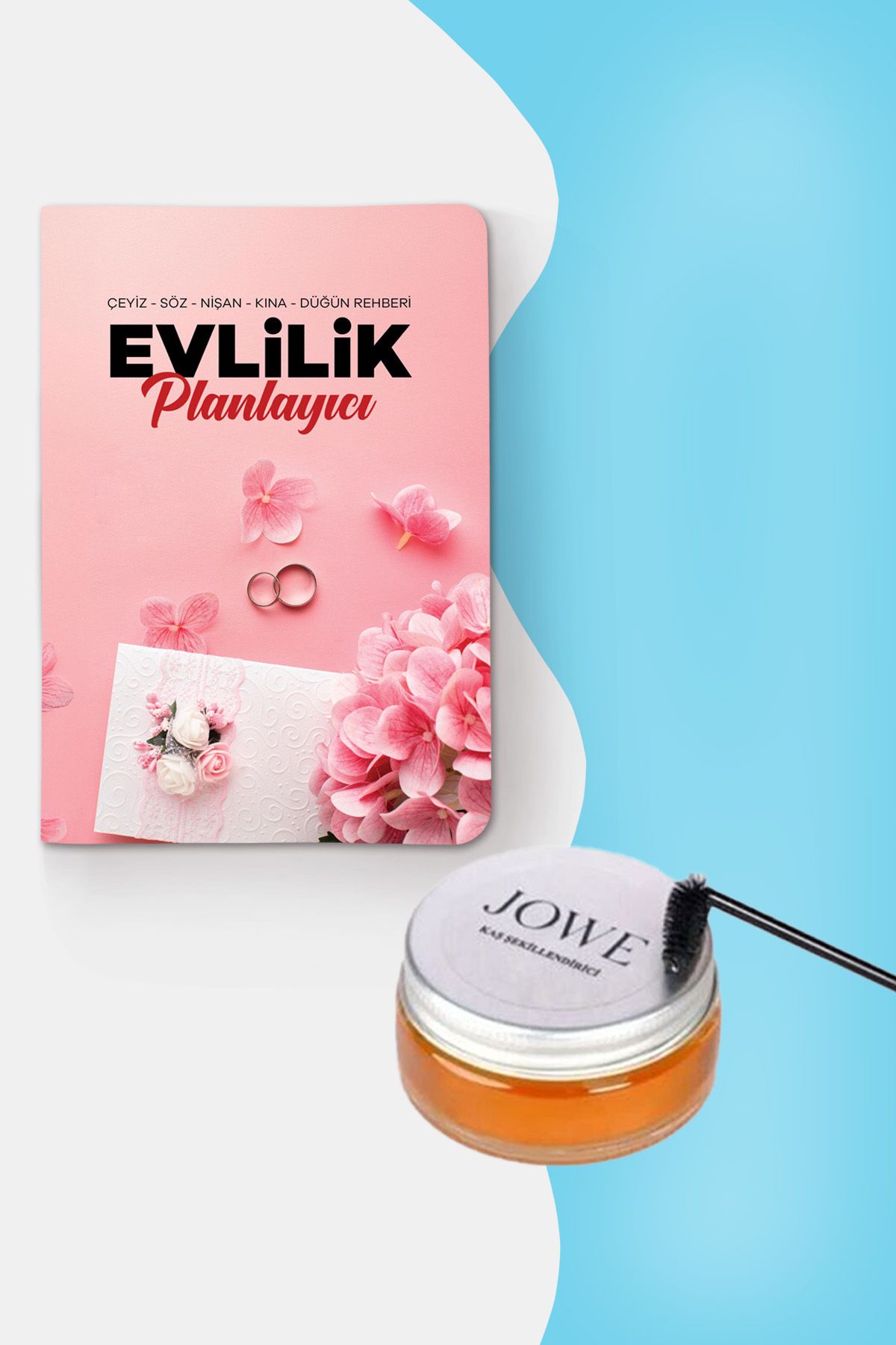 nesnel yayınlar Evlilik Planlayıcı Günlük ve Jowe Kaş Şekillendirici Wax - 50ml