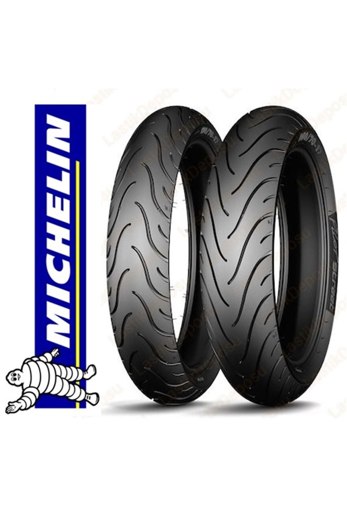 Michelin MİÇHELİN 100/80-17 52s Ve 130/70-17 62s Pilot Street Ön Arka Motosiklet Lastiği 2025 Üretim