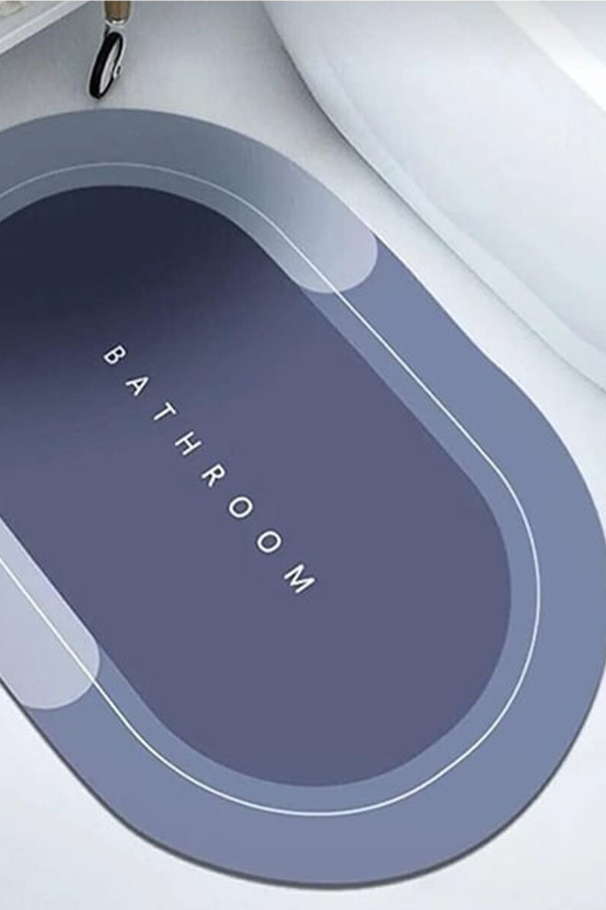 CİYU TİCARET Büyük boy su emici banyo paspas ayak kaydırmaz paspas banyo su emici