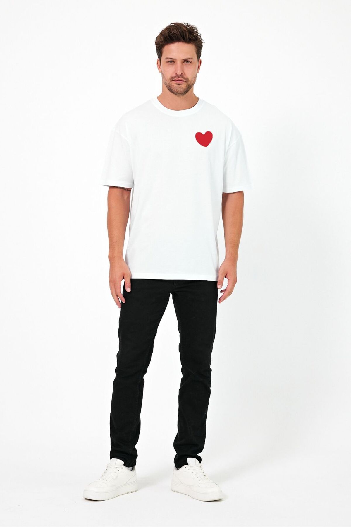 Windy Island Erkek Bisiklet Yaka Baskılı T-shirt