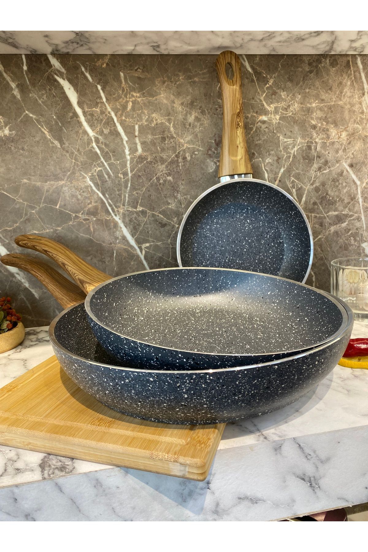 Elvira Granit 3 Parça Tava Set