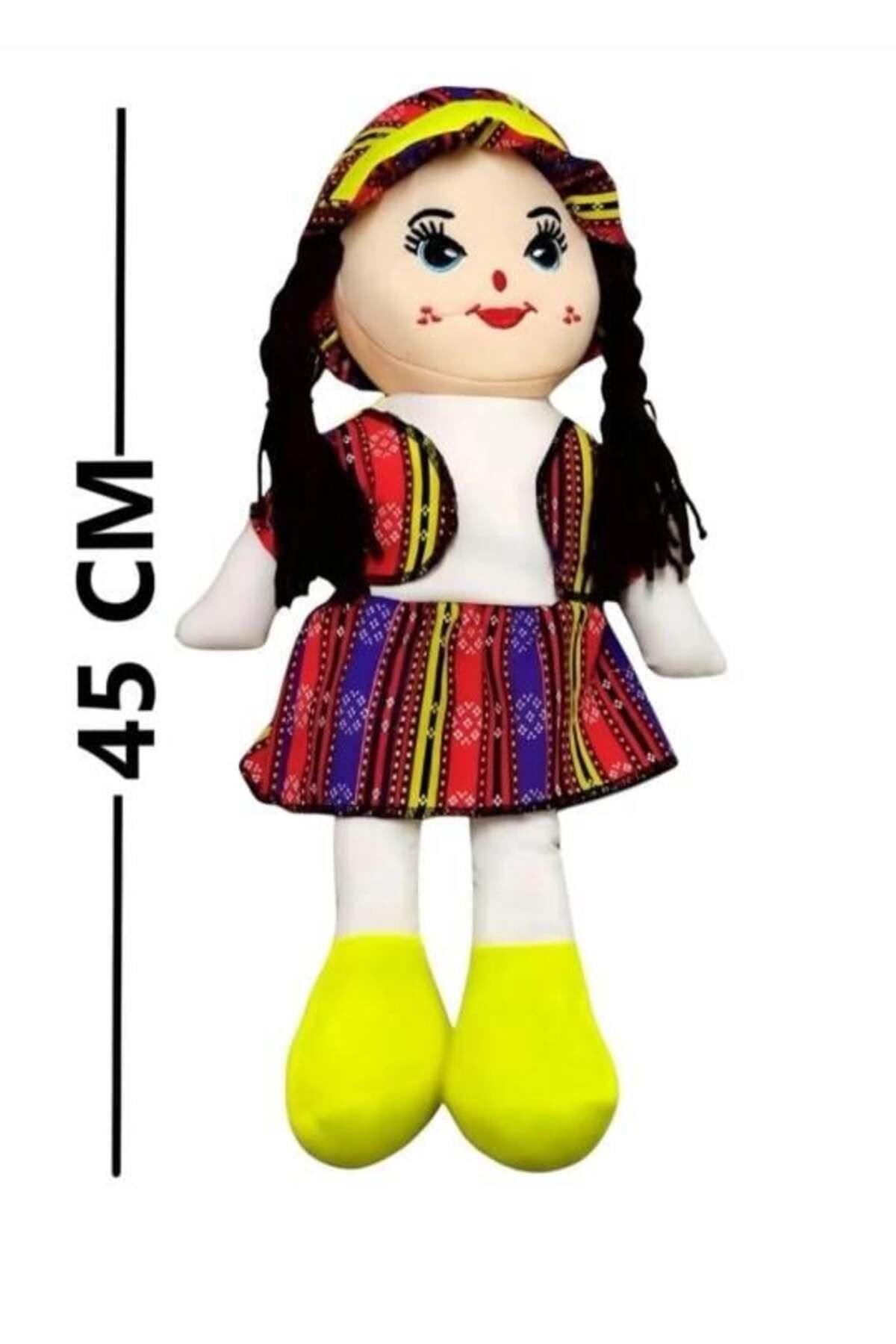 Yumurcak Oyuncak FST Yöresel Kıyafetli Bez Bebek 45cm