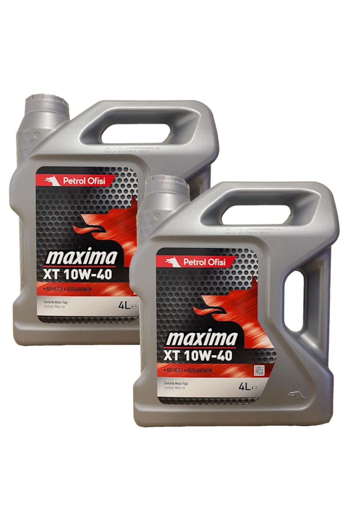 Petrol Ofisi XT 10W-40 Sentetik Motor Yağı 2 X 4 Litre (2025 Üretim)