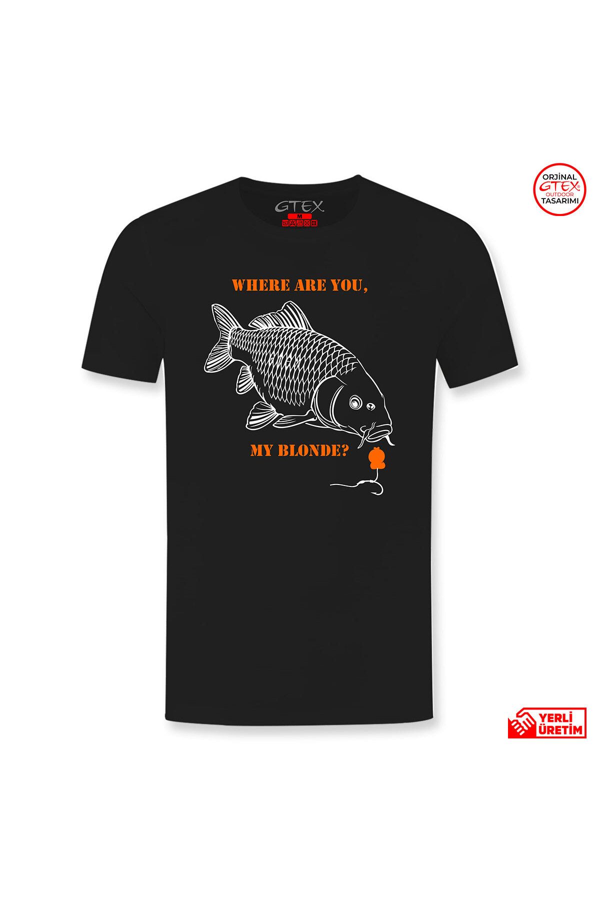 GTEX OUTDOOR Sazan Balığı Baskılı Kısa Kollu Tişört