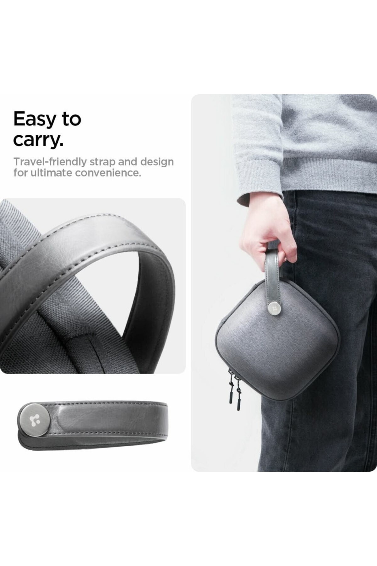 Spigen-Pouch Klasden Mac Mini M4 Carrying Case Charcoal Gray - Afa09214 7