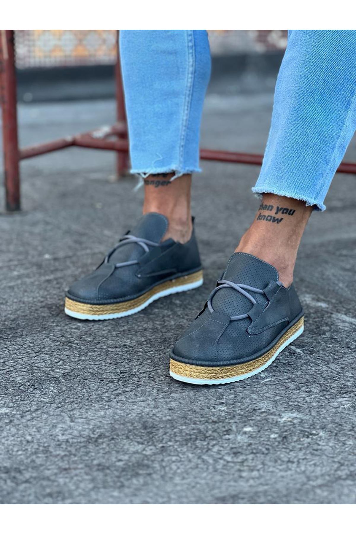 Aemido WG015 Gri Erkek Casual Ayakkabı