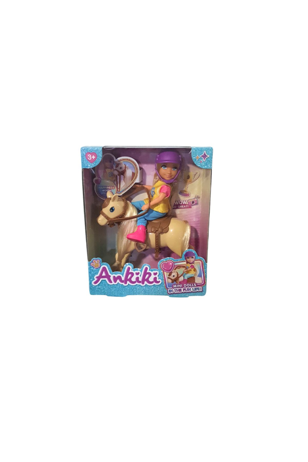 Yumurcak Oyuncak Shr 5" ANKIKI ATLI OYUNCAK BEBEK SETİ