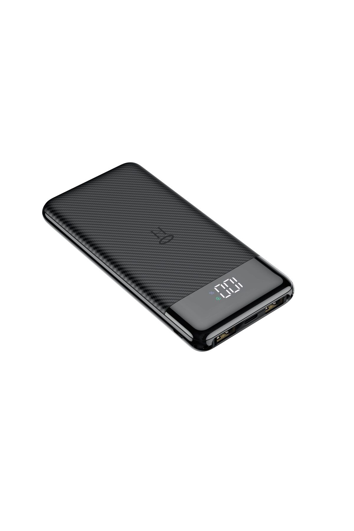 REDz Accessories-Baterie externă 10.000 mAh, Afișaj indicator, 2 porturi USB, USB-C, microUSB, Negru 5