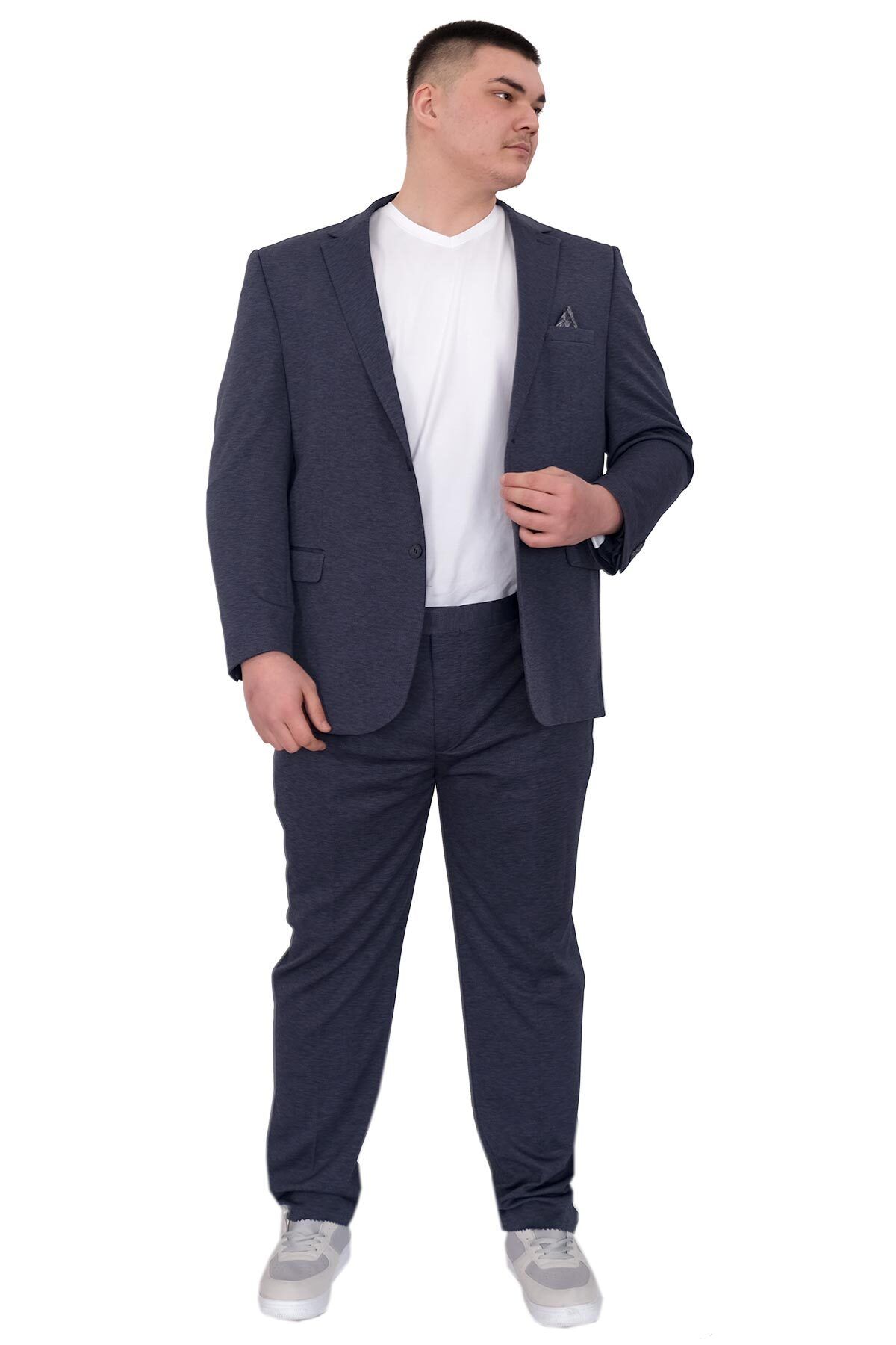 ModeXL Mode XL Büyük Beden Erkek Takım Elbise Tintin Basic All 24020 Indigo
