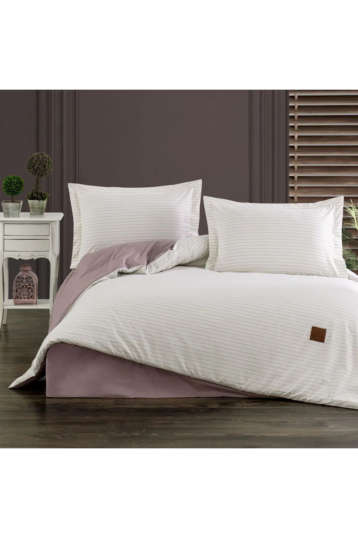 ELLE HOME Mary Poplin Çift Kişilik Nevresim Takımı - V3
