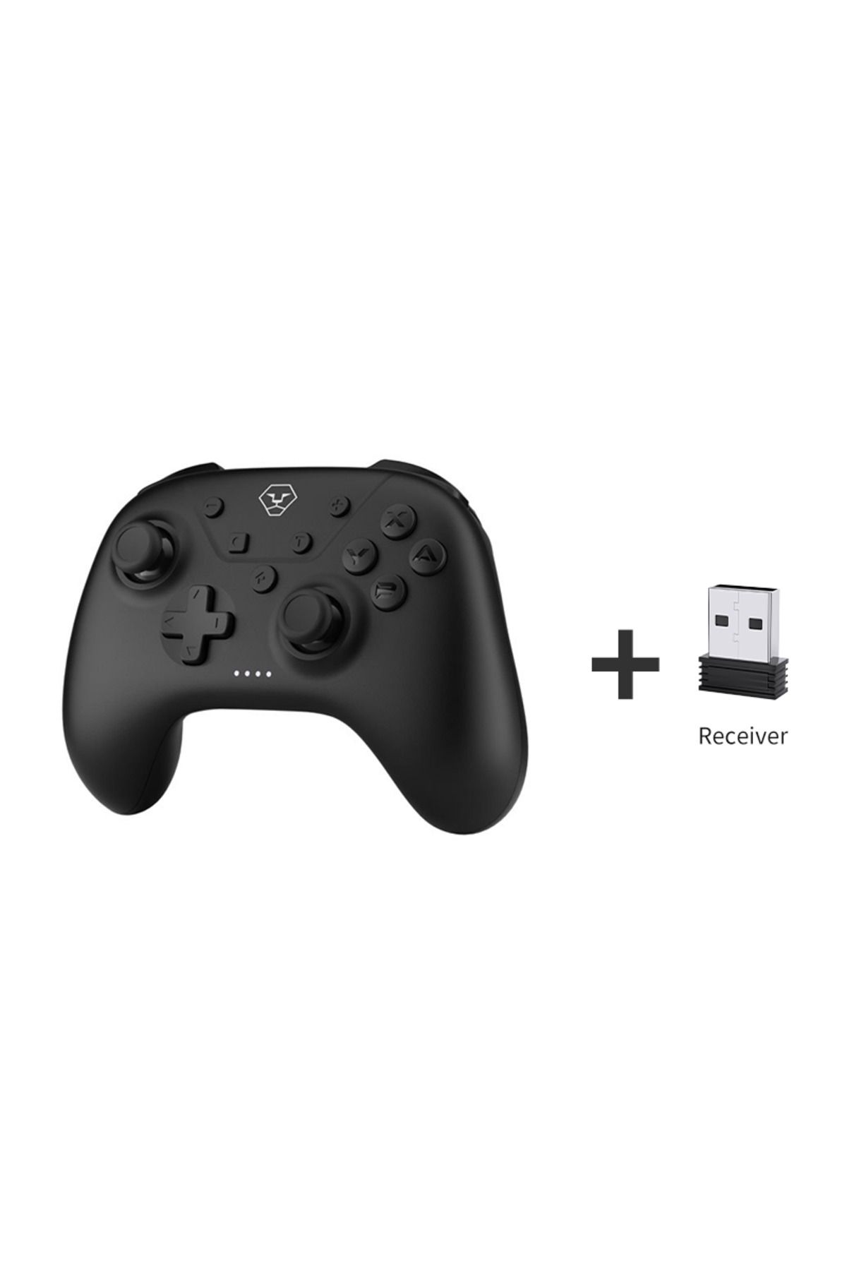 Choice-وحدة تحكم لاسلكية Aolion باللون الأسود مع جهاز استقبال لجهاز Nintendo Switch Controller Pro Gamepad Turbo Func 1