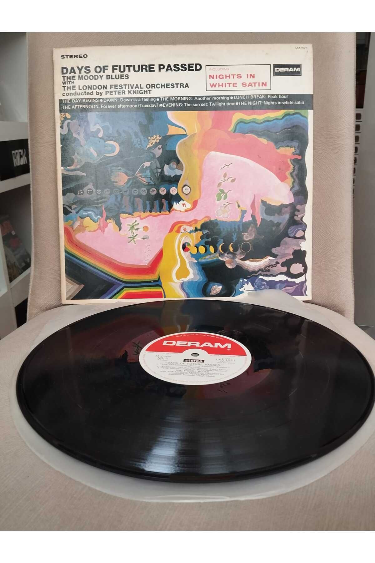 Plakperest The Moody Blues ‎– Days Of Future Passed - 1978 Japonya Basım - 33 lük LP Plak Albüm - Obi’siz-2.EL