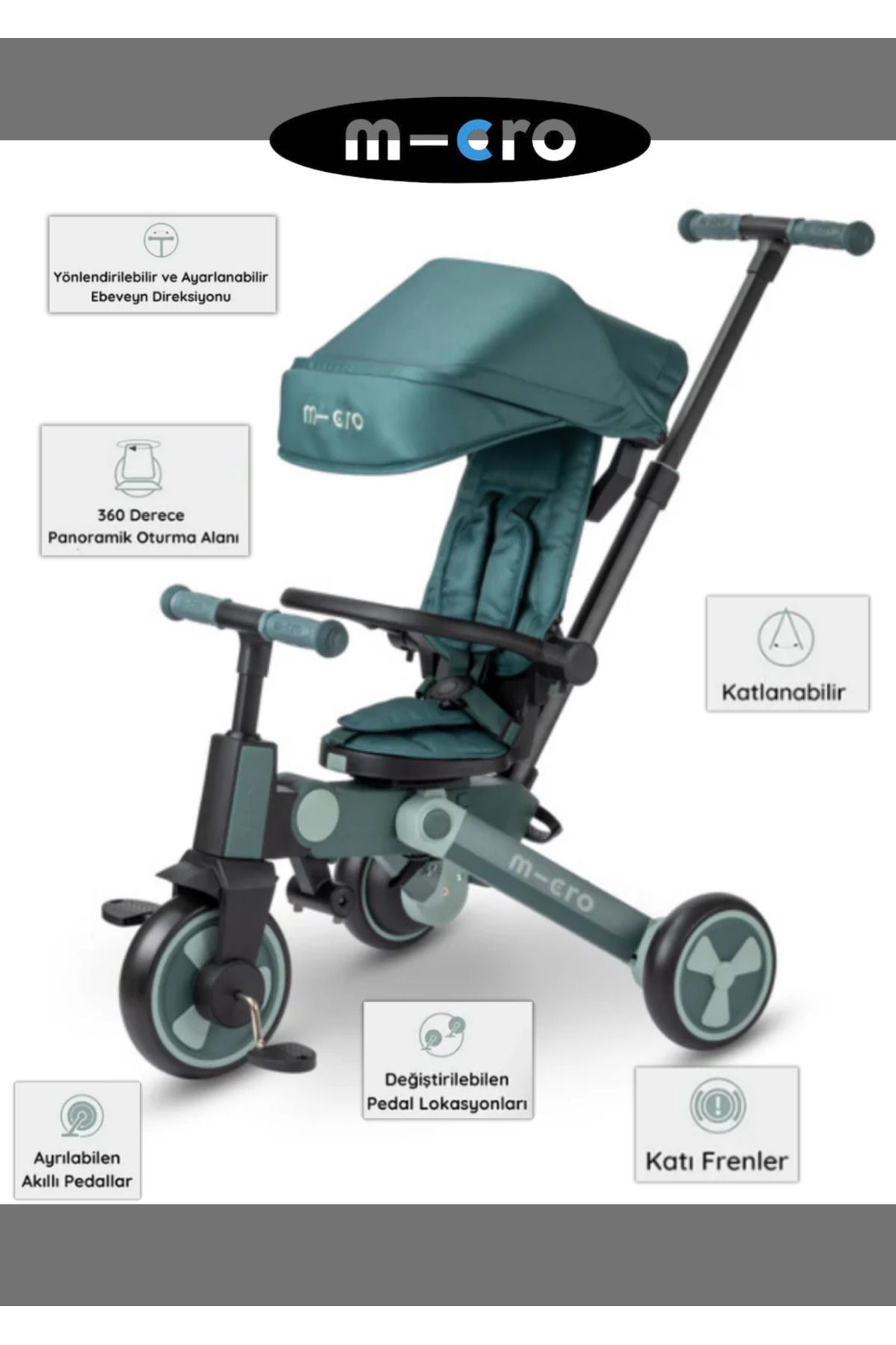 Micro 4in1 Katlanabilir Bisiklet Matcha