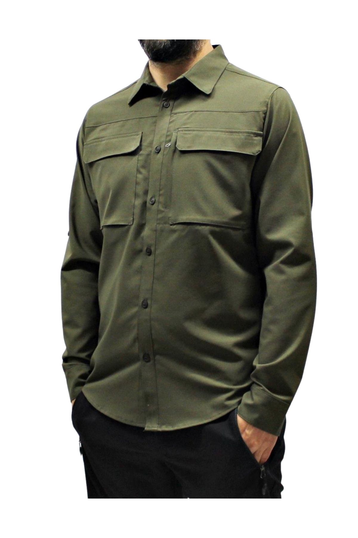 Mudwill Outdoor Likralı Gömlek - Haki
