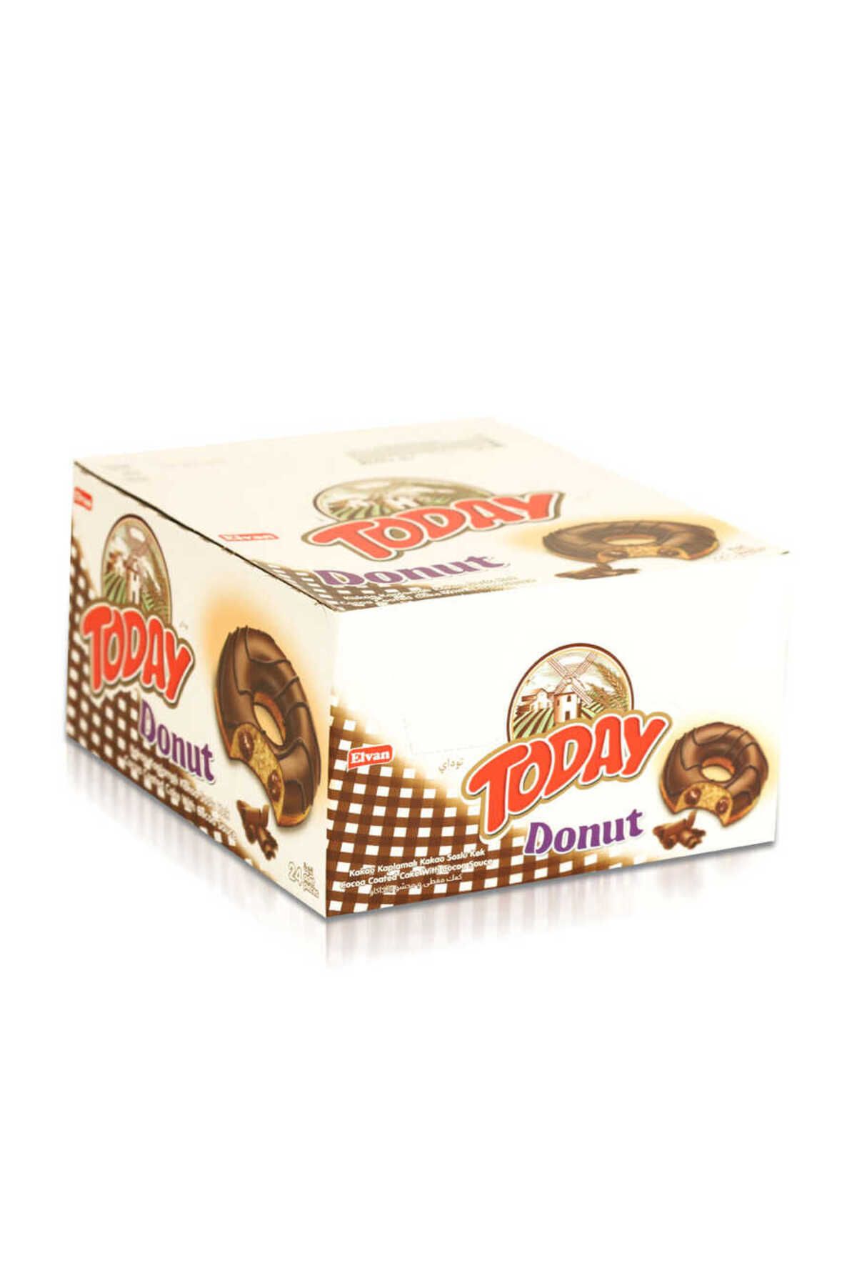 Elvan-Today Donut - 35 Gr. 24 Pieces Cake Cocoa (1 Box) 3
