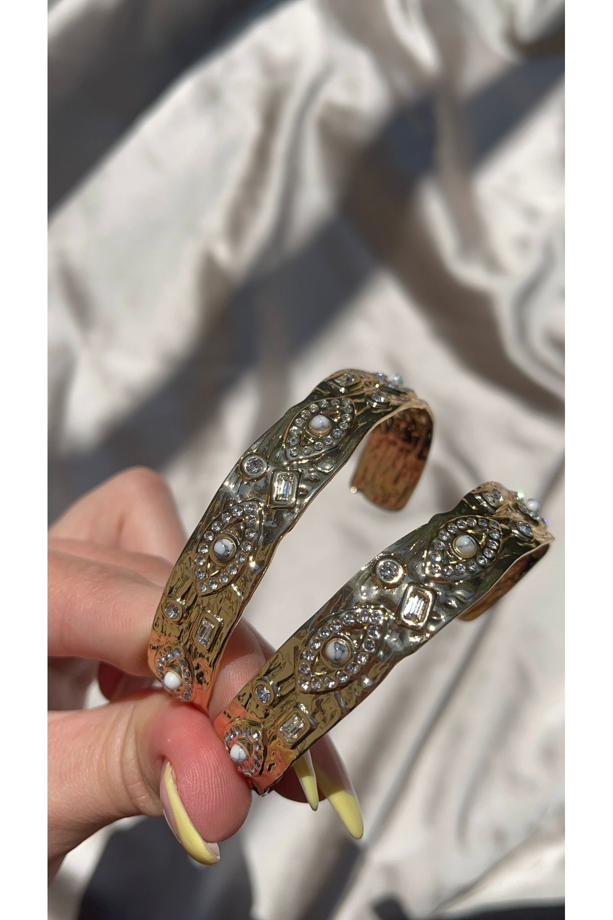 shop Çelik Göz detaylı vintage kelepçe