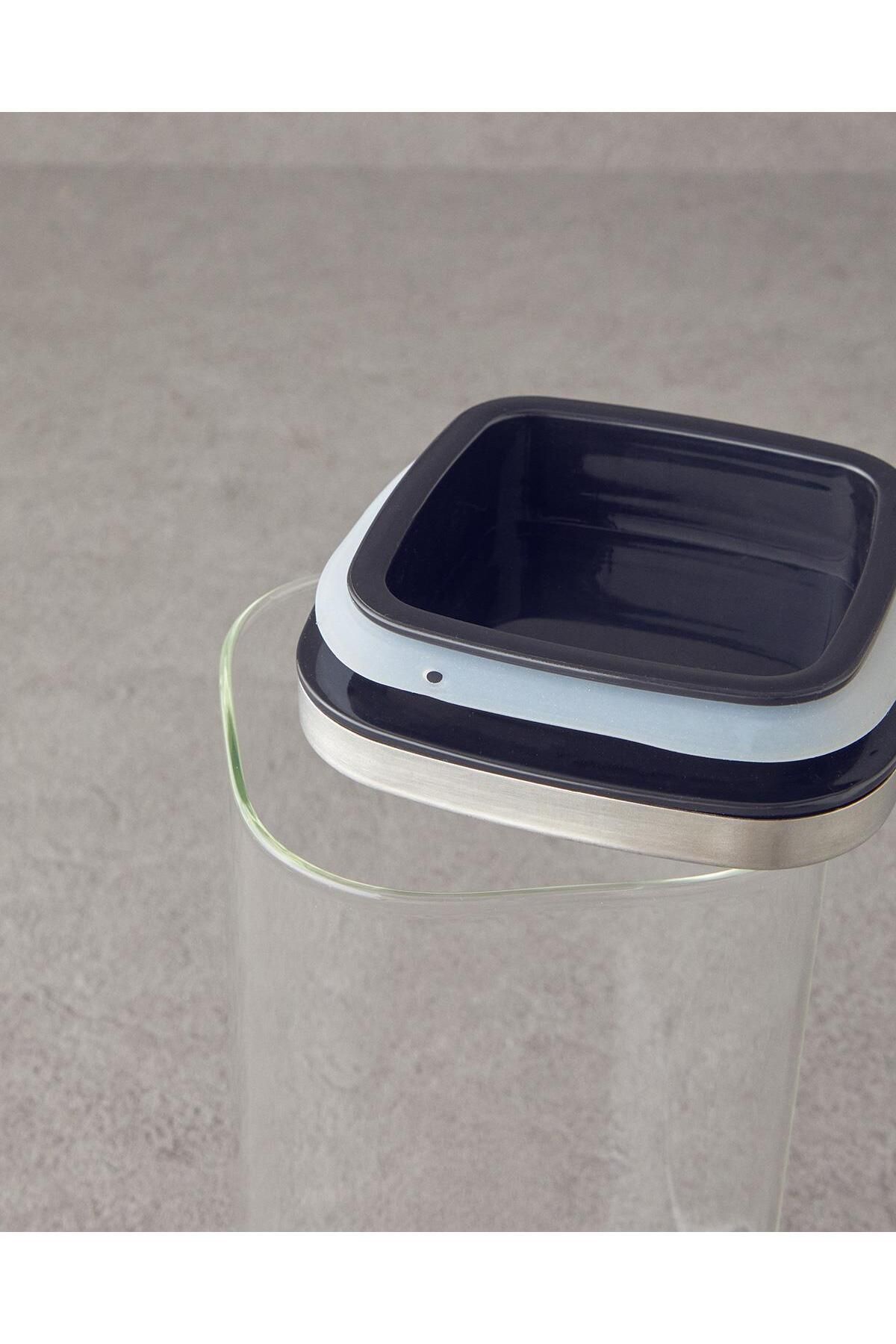 English Home-All Fresh Square Borosilicate Food Container Transparent 1300ml 3