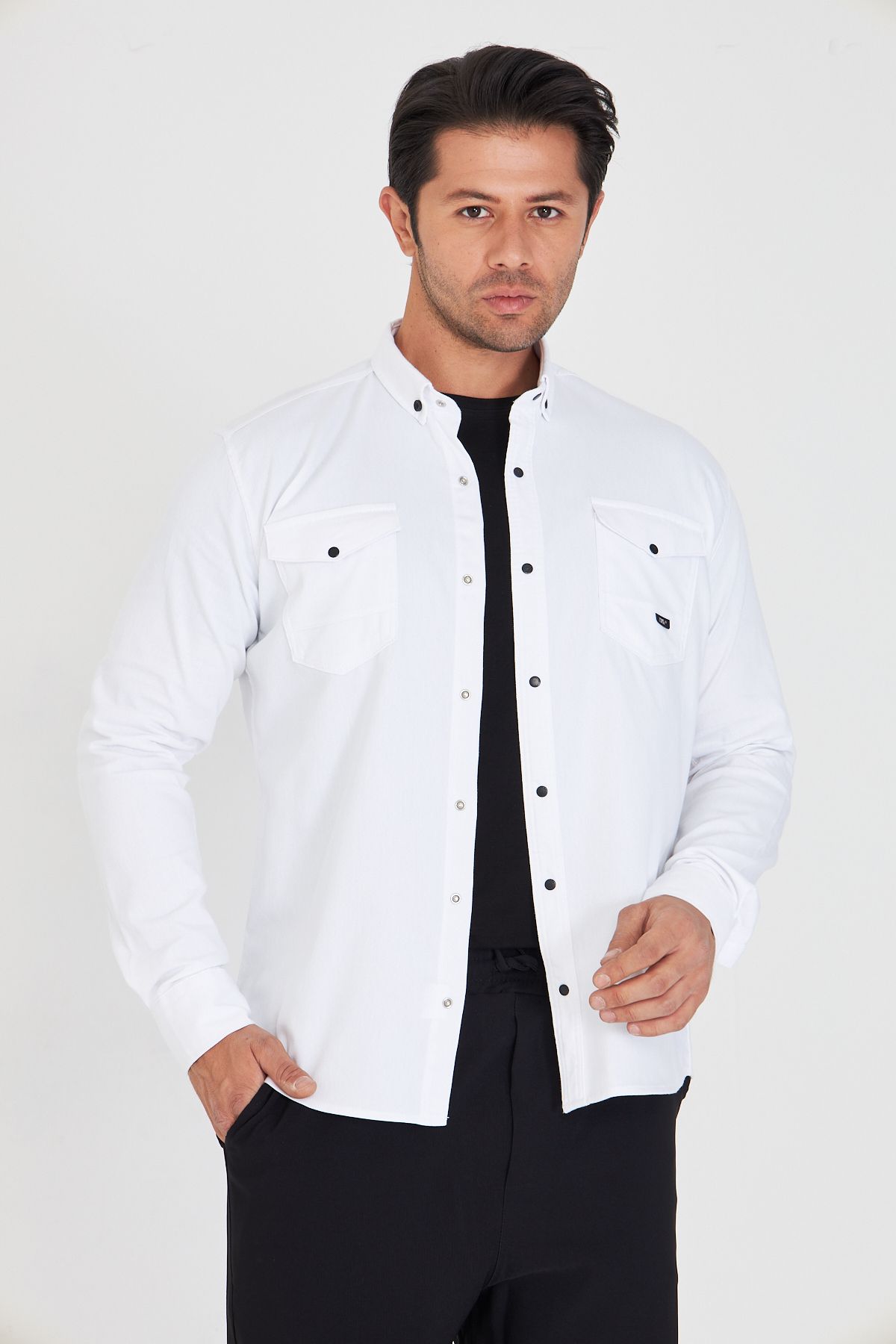 masso moda Slim Fit Jeans - Kot Erkek Gömlek Günlük Kullanıma Uygun