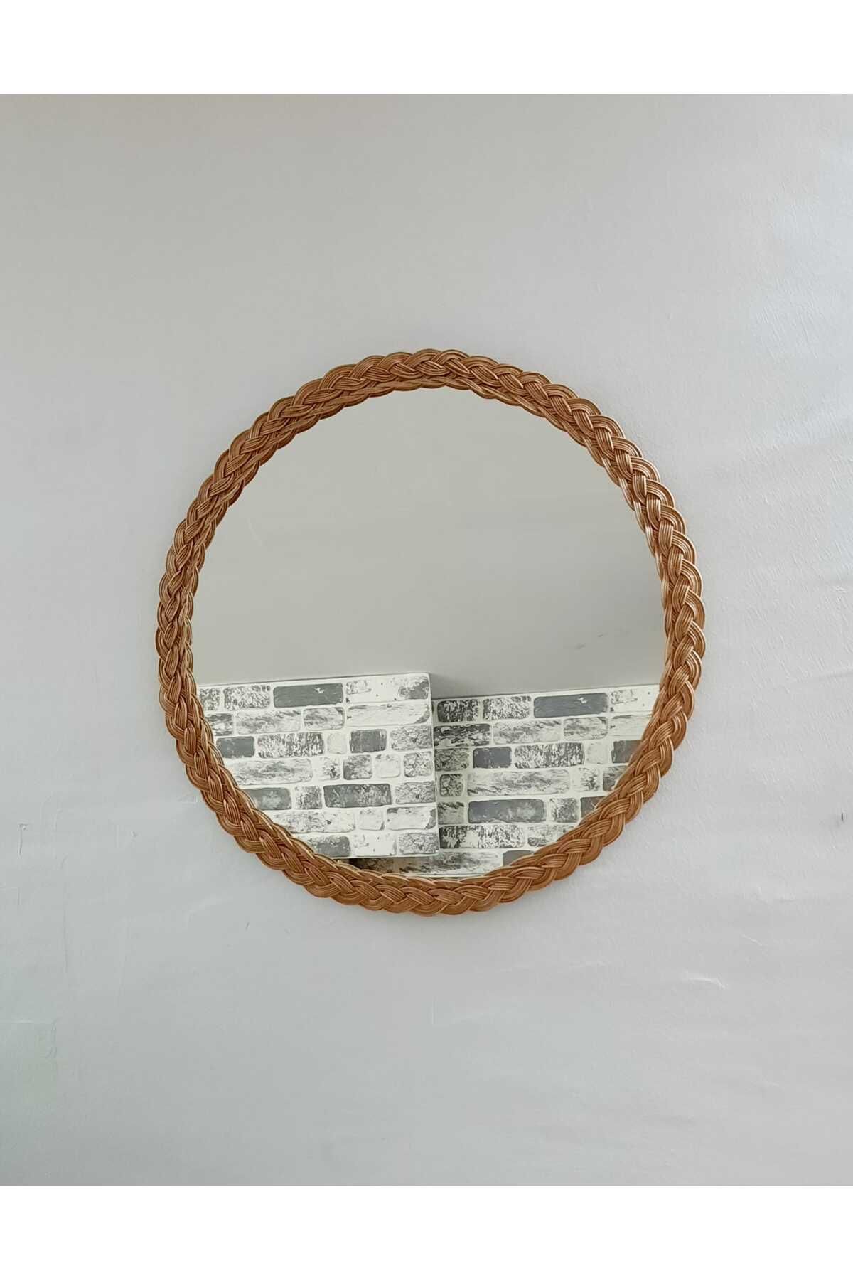 Miss Moray Rattan Bambu Duvar Aynası