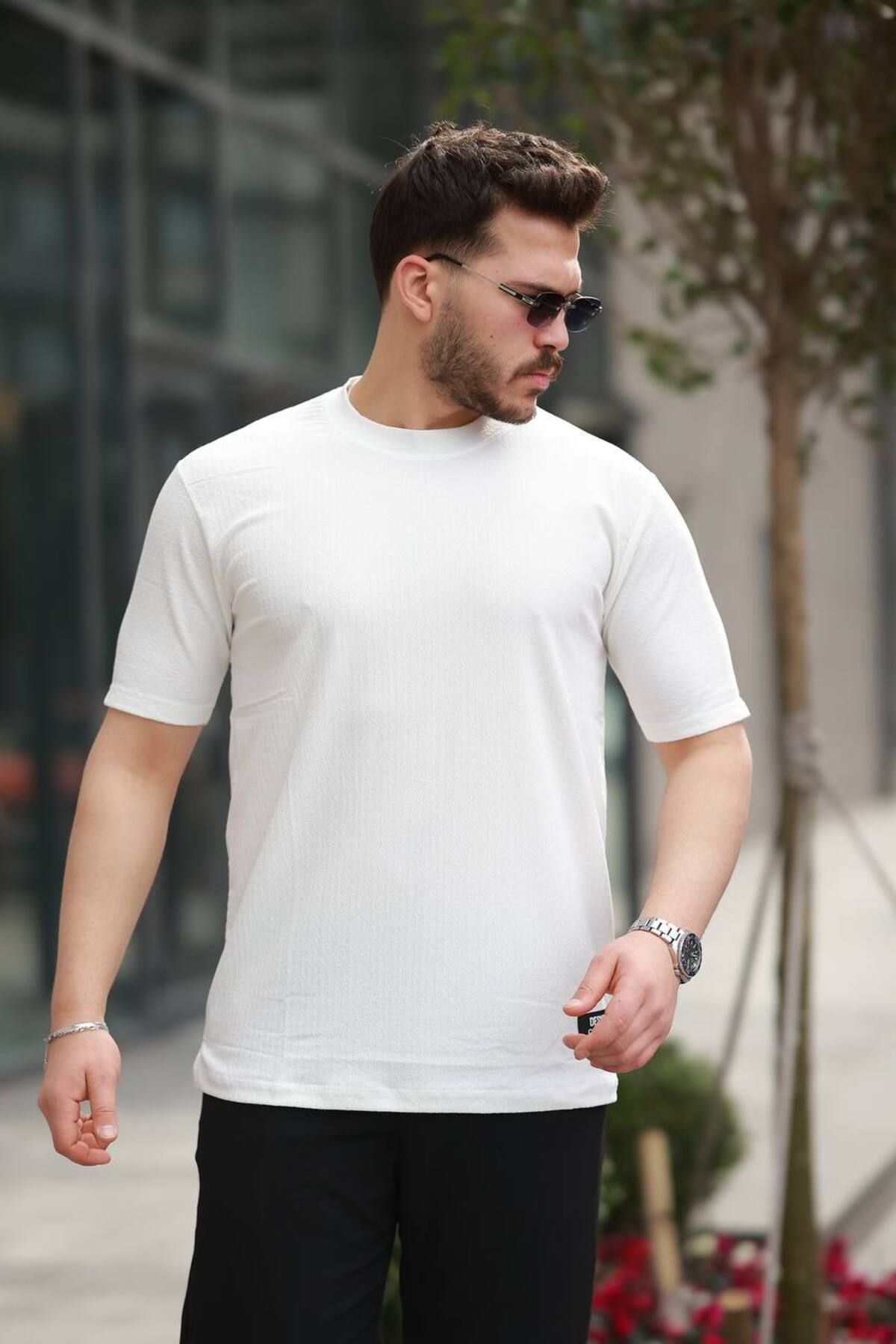 ROBERTO BORNOVA Node Desenli Jakarlı Tshirt