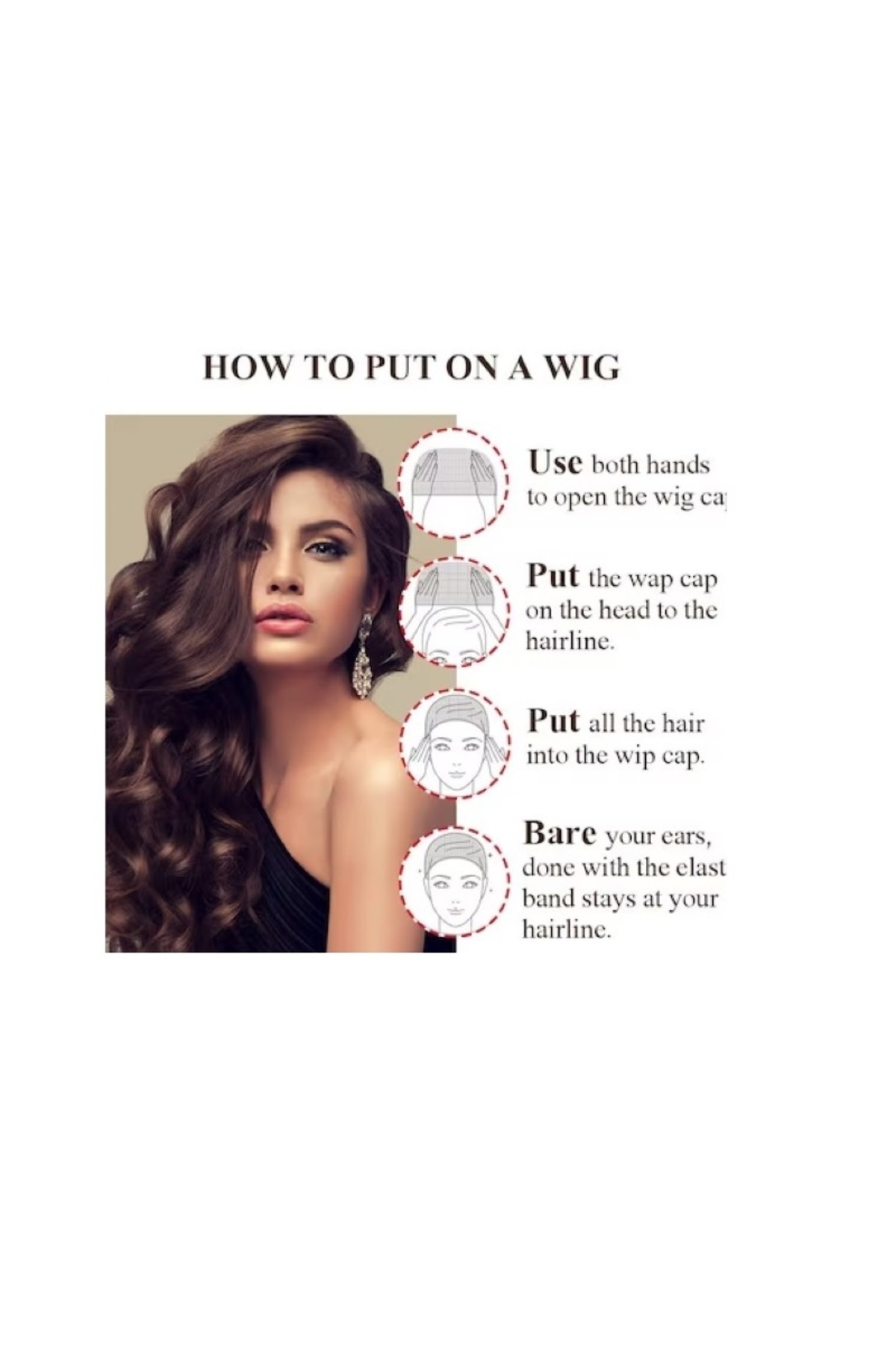 animis beauty-SATEN Ombre wig, synthetic fiber with natural appearance, long straight hair, with bangs, 60 cm 5