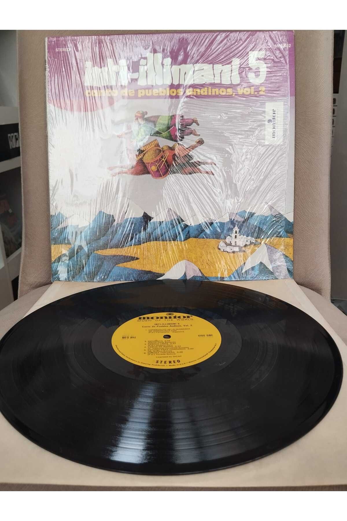 Plakperest Inti İllimani 5 - Canto De Pueblos Andinos Vol. II - 1979 Amerika Basım 33 lük LP Plak-2.el