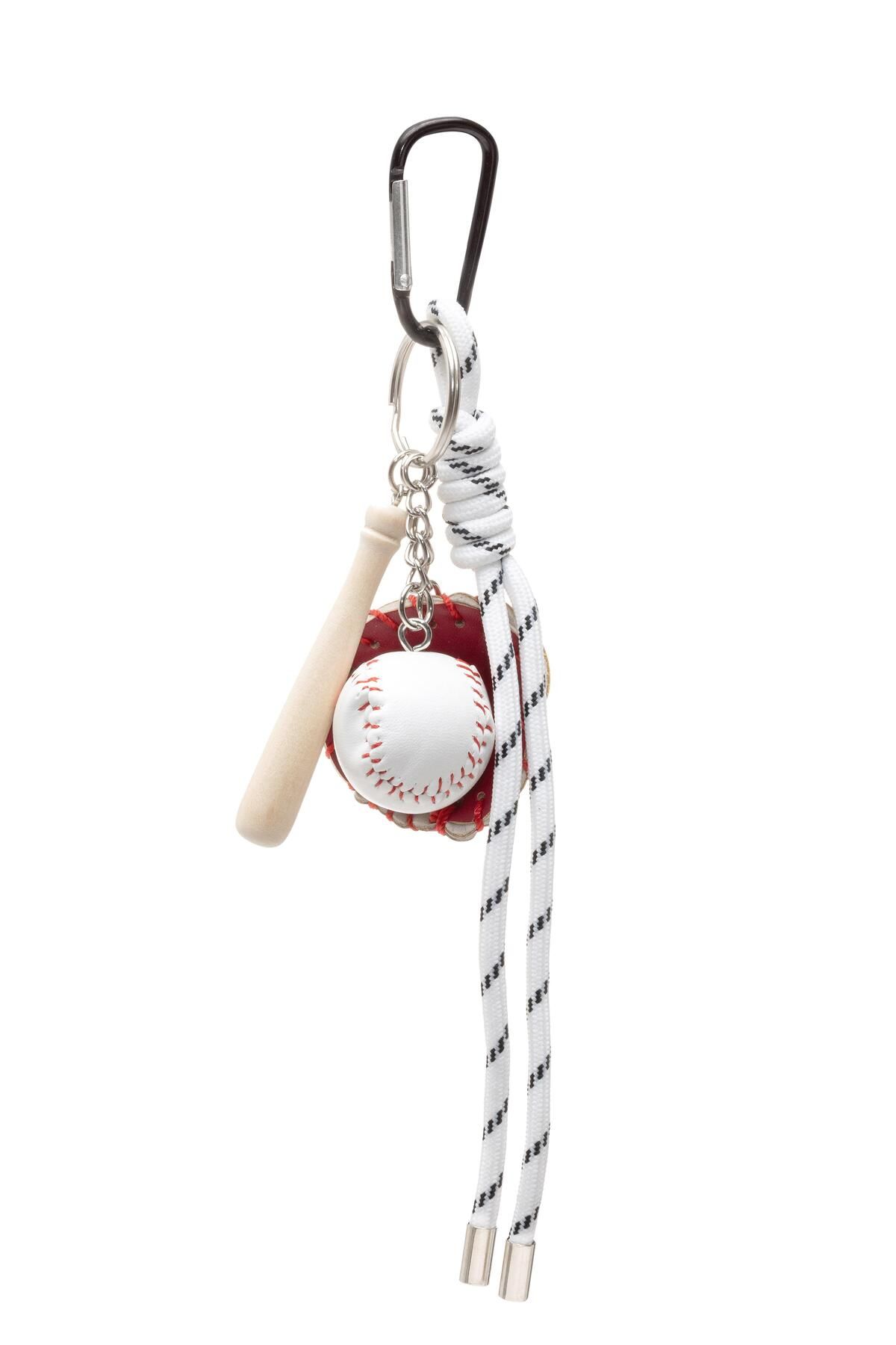 valena Çanta Charm Baseball Beyaz