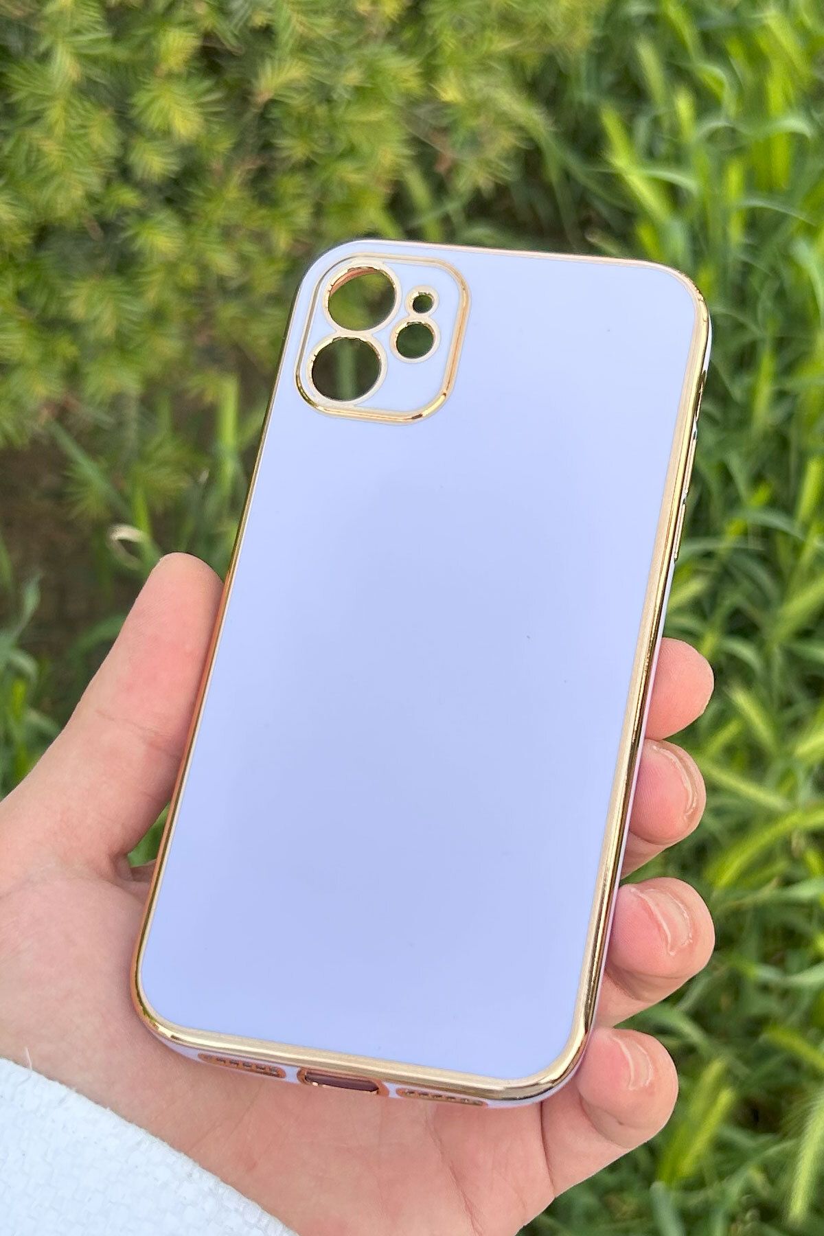 CEPSTOK iPhone 11 Kılıf Kenar Detaylı Yumuşak Parlak Silikon