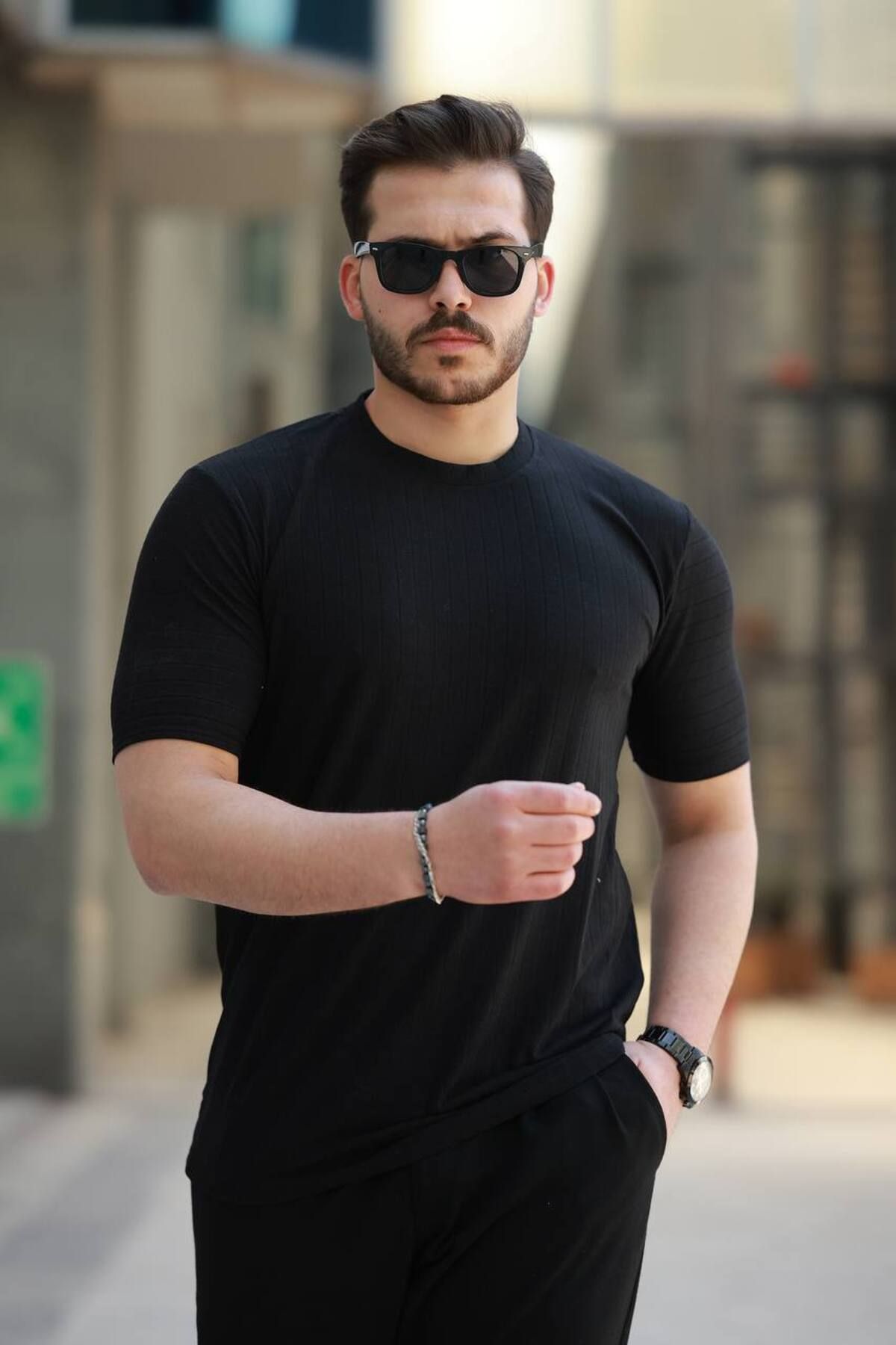 ROBERTO BORNOVA Raporlu Fitilli Bisiklet Yaka Tshirt
