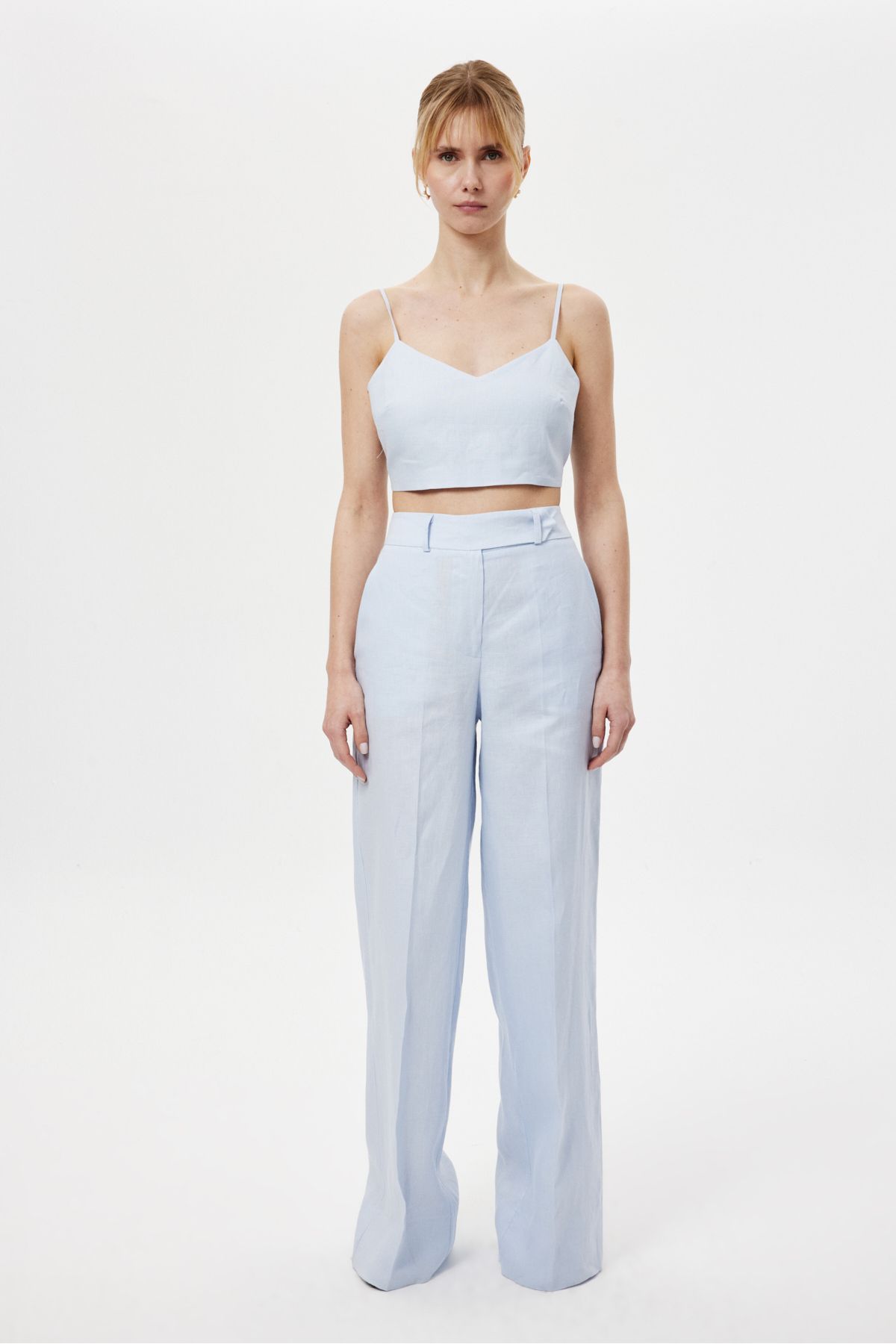 NAGRADA Loose-Fit Keten Pantolon MAVİ