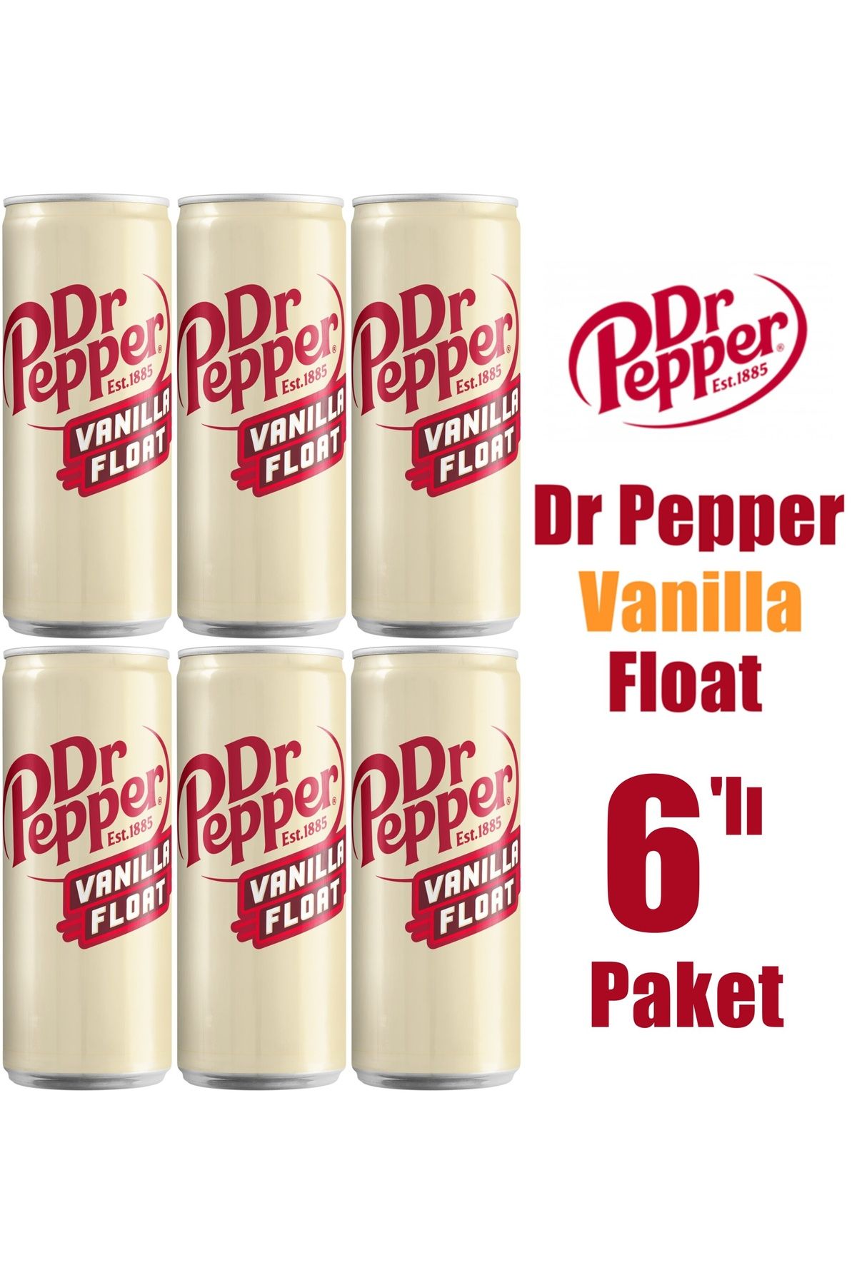 Dr. Pepper Dr Pepper Vanilla Float 330ml 6’li Paket