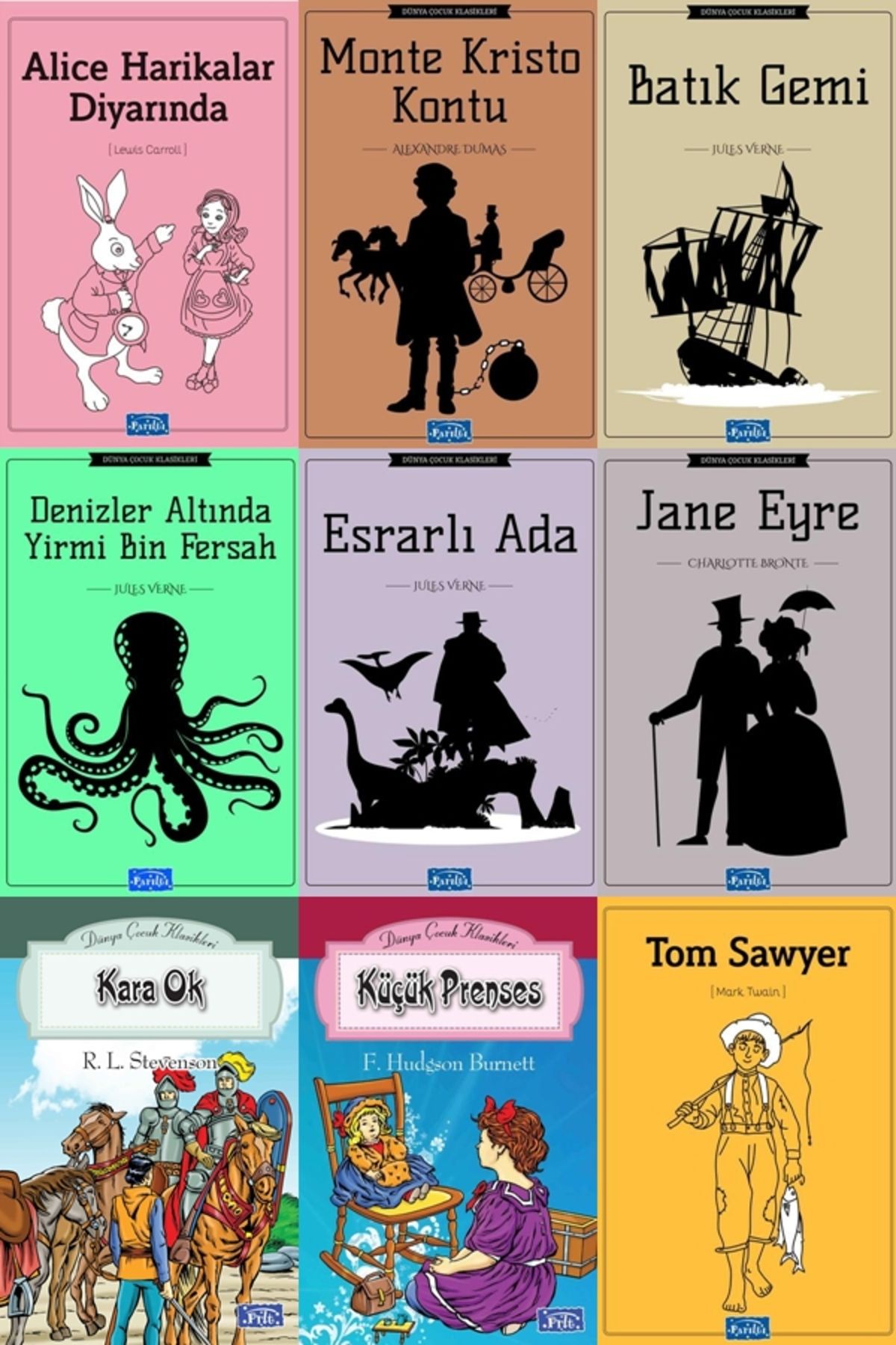 Parıltı Yayınları PARILTI YAYINLARI ilkokul ortaokul 9 KİTAP SET