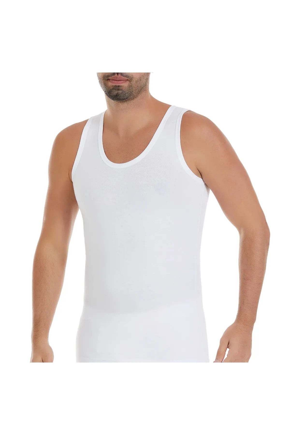 Yıldız Çamaşır 3'lü Modal Beyaz renk İz yapmaz Erkek Atlet