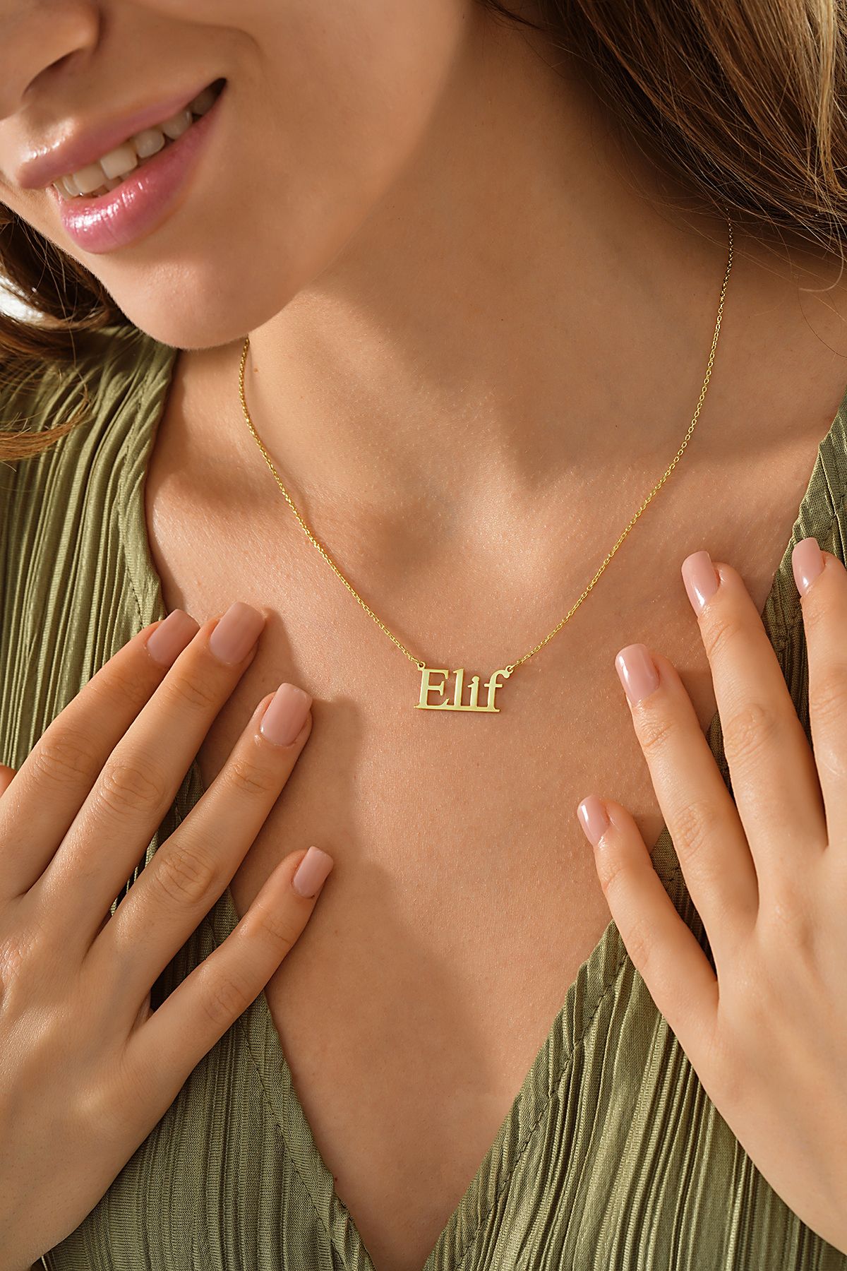Klart Jewellery İsimli Gümüş Kolye 925 ayar Gümüş Kişiye özel İsimli Gümüş Kolye