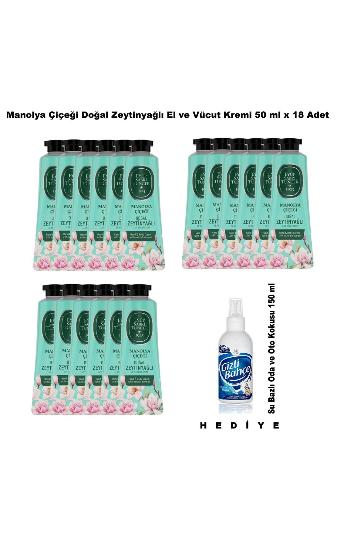 Eyüp Sabri Tuncer EYÜP SABRİ TUNCER MANOLYA ÇİÇEĞİ EL VE VÜCUT KREMİ 50 ML X 18 ADET