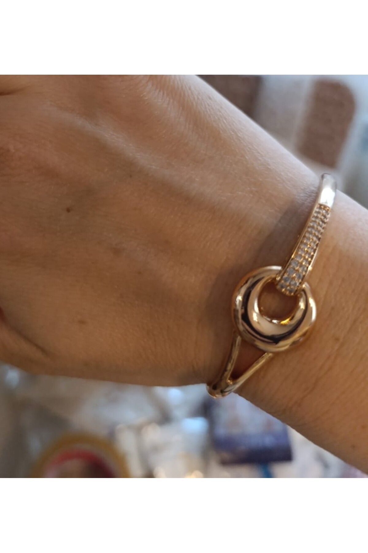 Renna Accessories xuping anneler gününe özel gold altın kaplama kelepçe