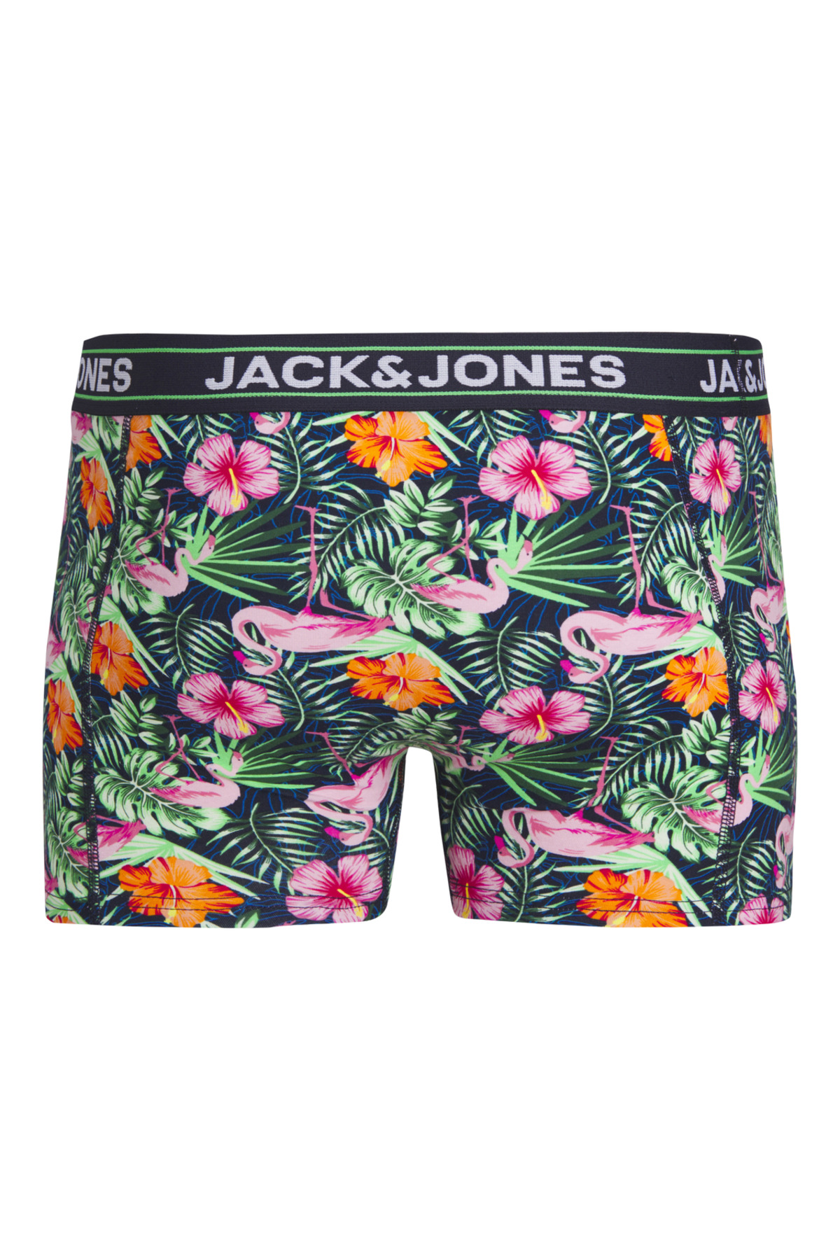 بسته ۳ عددی شورت بوکس مردانه جک اند جونز طرح فلامینگو - راحت و شیک جک اند جونز باکسر Jack & Jones