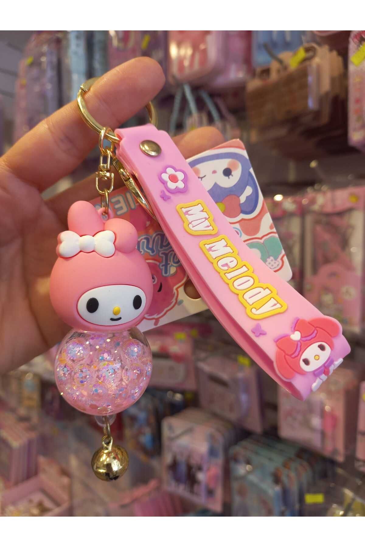 zeynobella Sevimli Sanrio kuromi My Melody Stitch Cinnamoroll Sulu Anahtarlık Araba Çanta Süsü