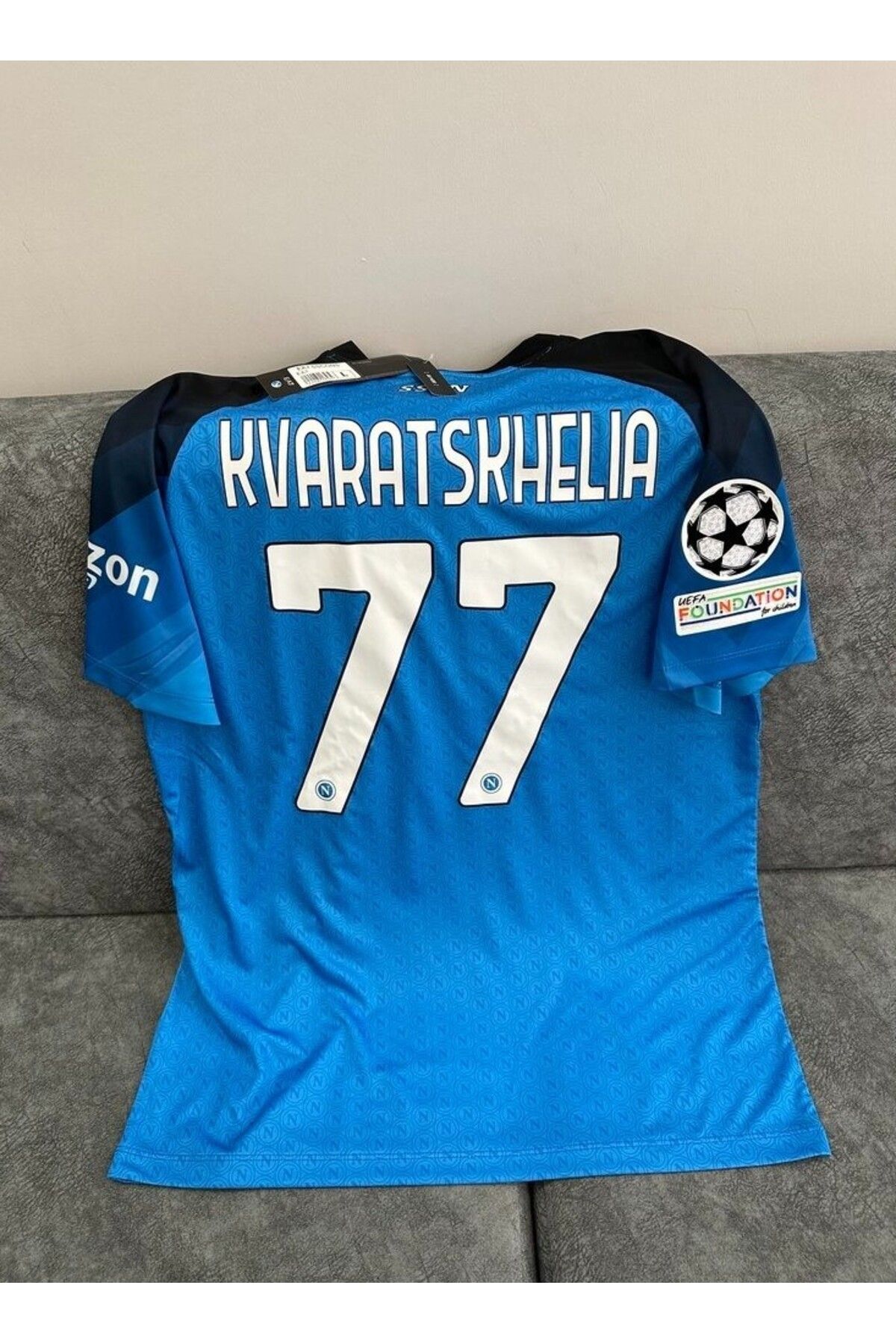 FRAGOLA Napoli 2023/24 Yeni Sezon Kvaratskhelıa Iç Saha Forması