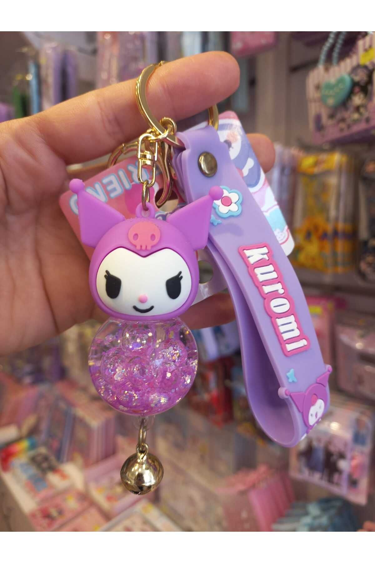 zeynobella Sevimli Sanrio kuromi My Melody Stitch Cinnamoroll Sulu Anahtarlık Araba Çanta Süsü