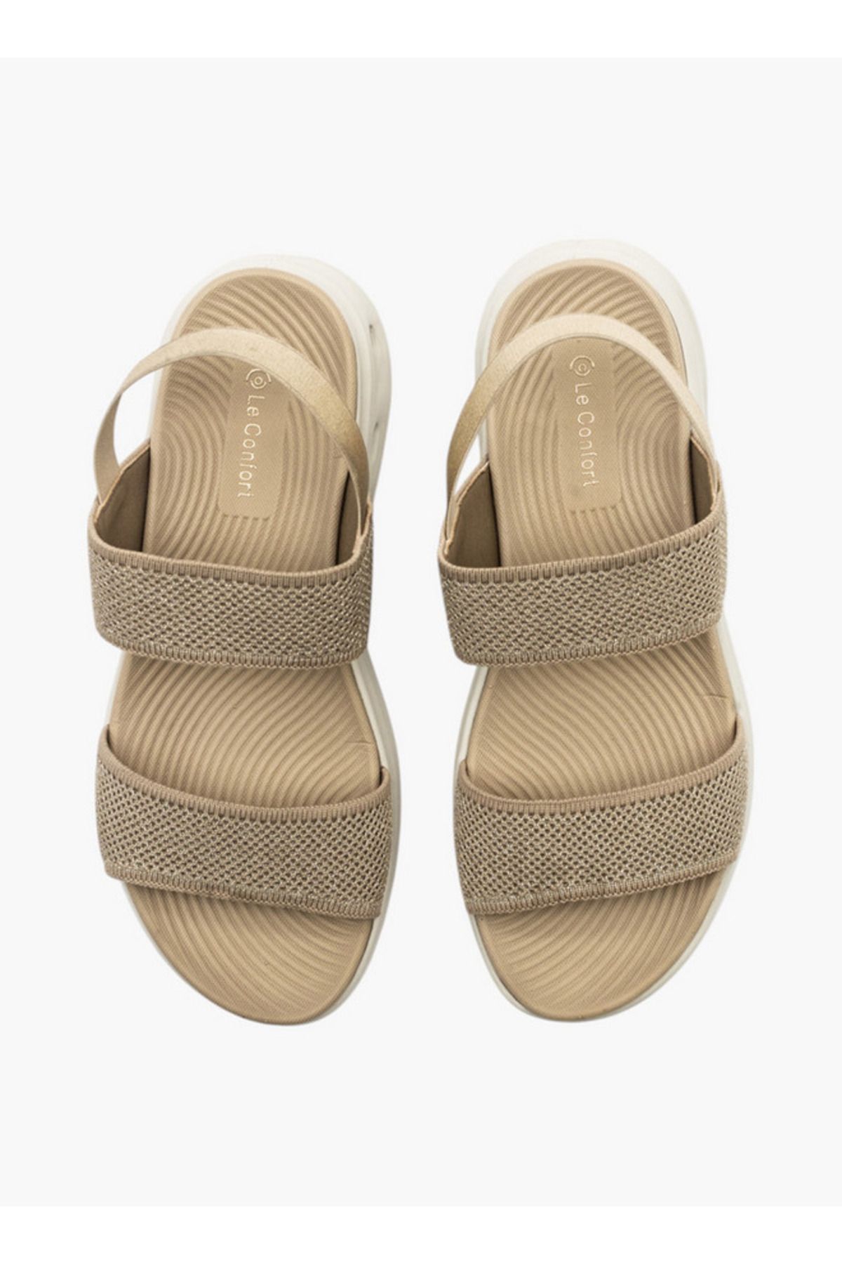 Le Confort-Textured Sandals with Backstrap 1