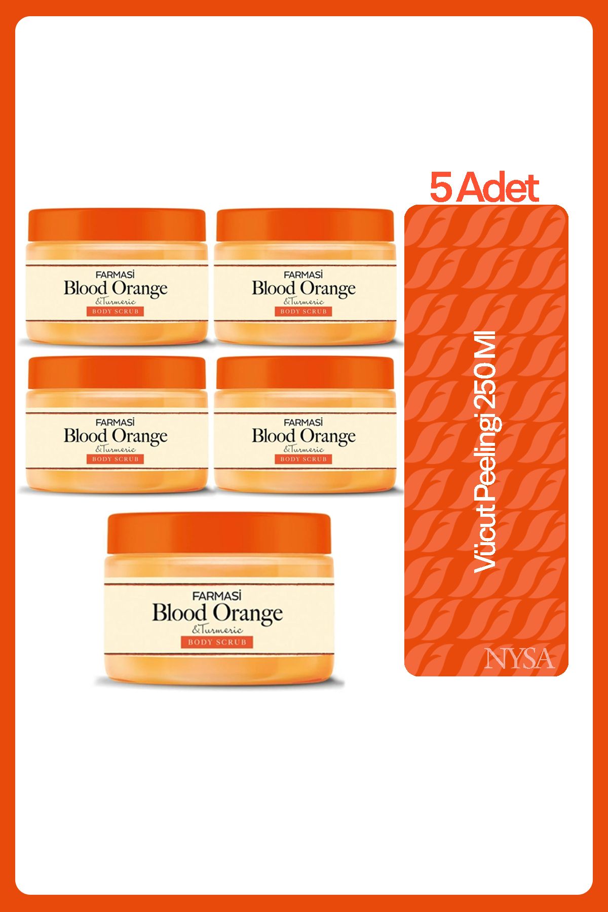 Farmasi Blood Orange Ve Turmenic Vücut Peelingi 250 Ml - 5 Adet