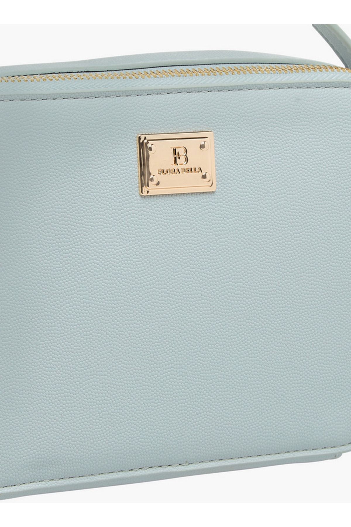 Flora Bella by Shoexpress-Textured Crossbody Bag with Chain Strap and Zip Closure 4
