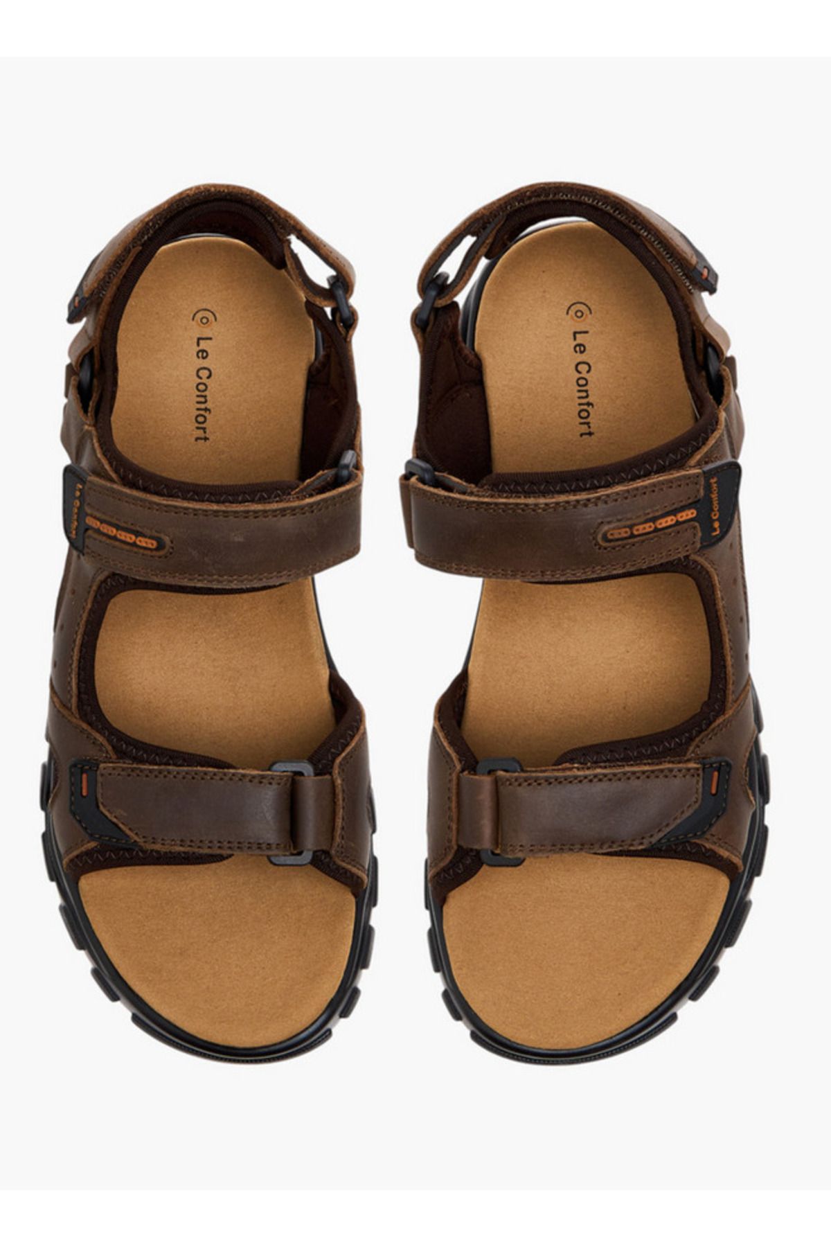 Le Confort-Stitch Detail Floaters with Hook and Loop Closure 1