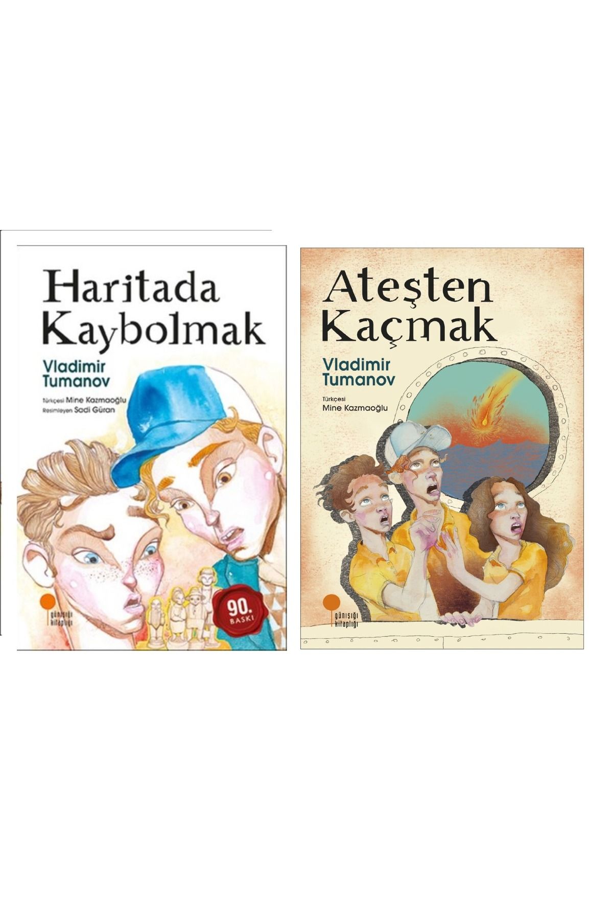 Günışığı Kitaplığı Haritada Kaybolmak & Ateşten Kaçmak ( 2 Li Set) Günışığı Kitaplığı