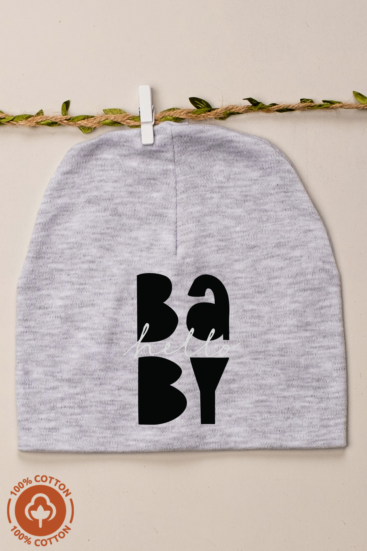 Miniel Unisex Baby Baskılı Çift Katlı Bebek Penye Organik Pamuklu Yenidoğan 6Lı Bebek Bere Set fotoğrafı 4 (önizleme)