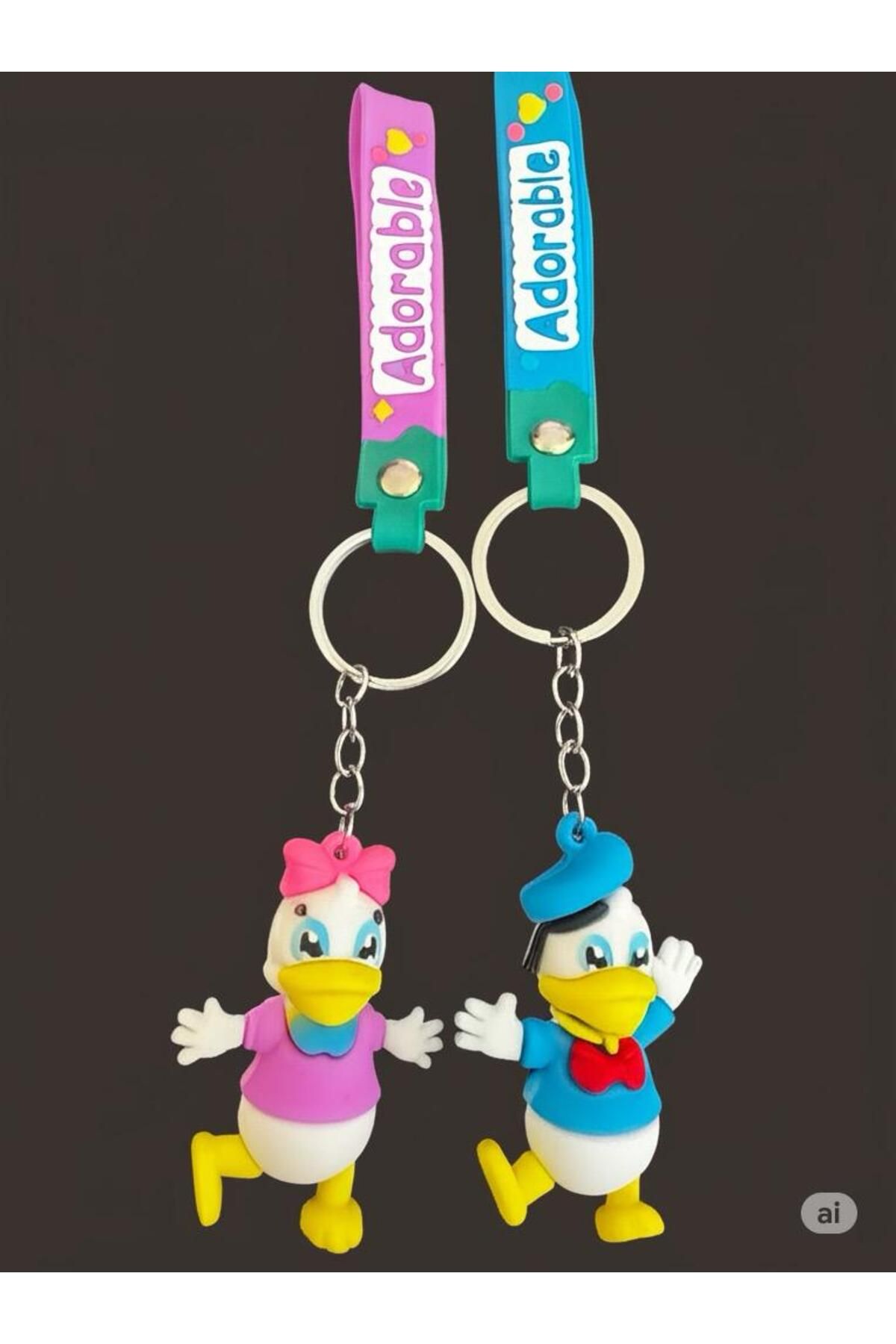 magische Donald Duck ve Duck Çift Anahtarlık