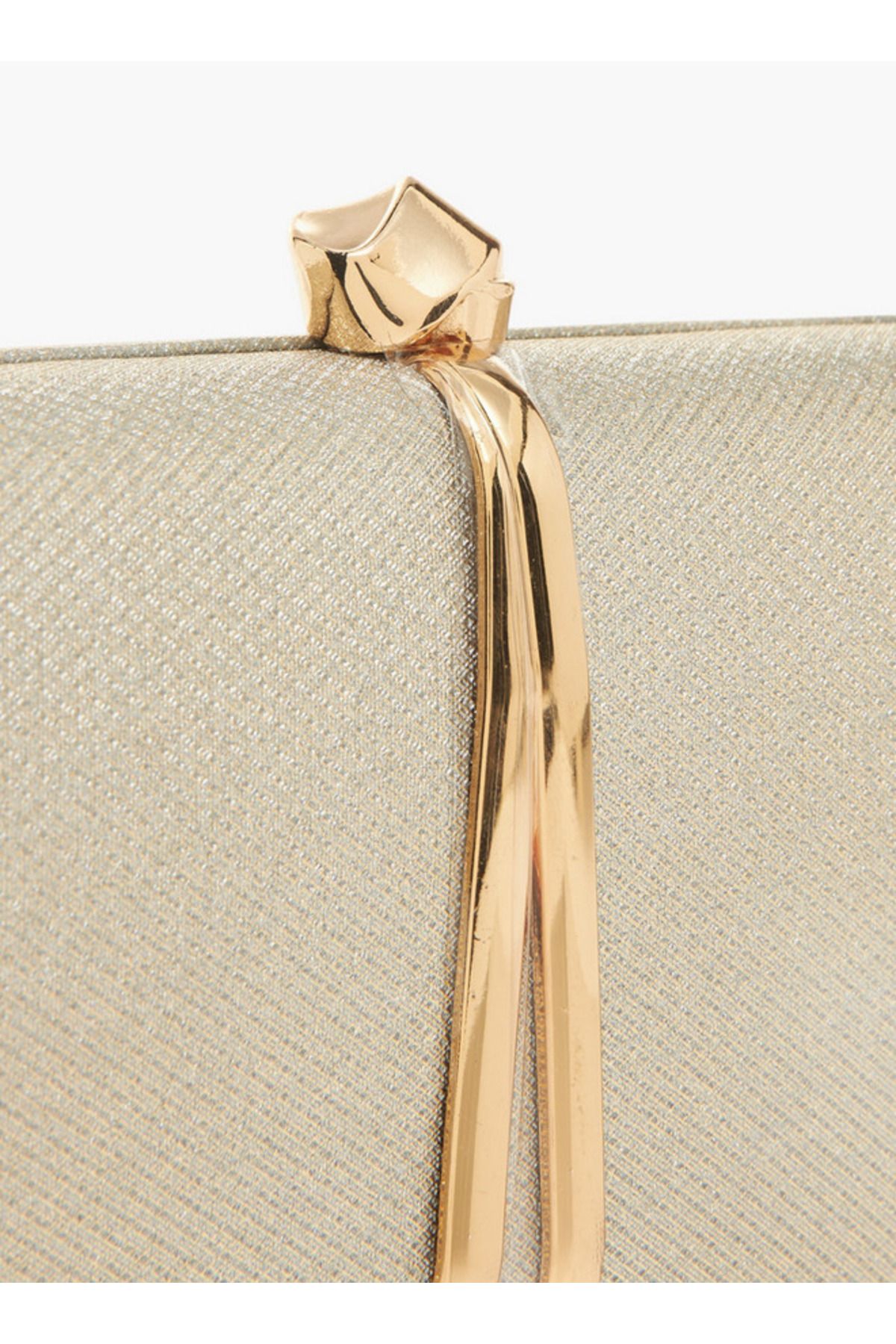 Flora Bella by Shoexpress-Textured Clutch with Twist Lock Closure 4