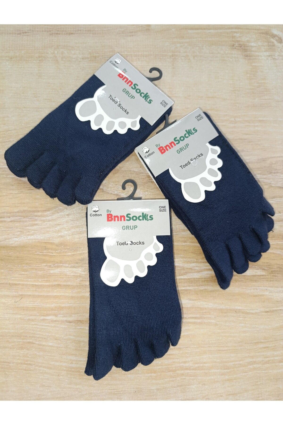 BY BNN SOCKS PARMAK ÇORAP 36-44 UNİSEX 3 ÇİFT